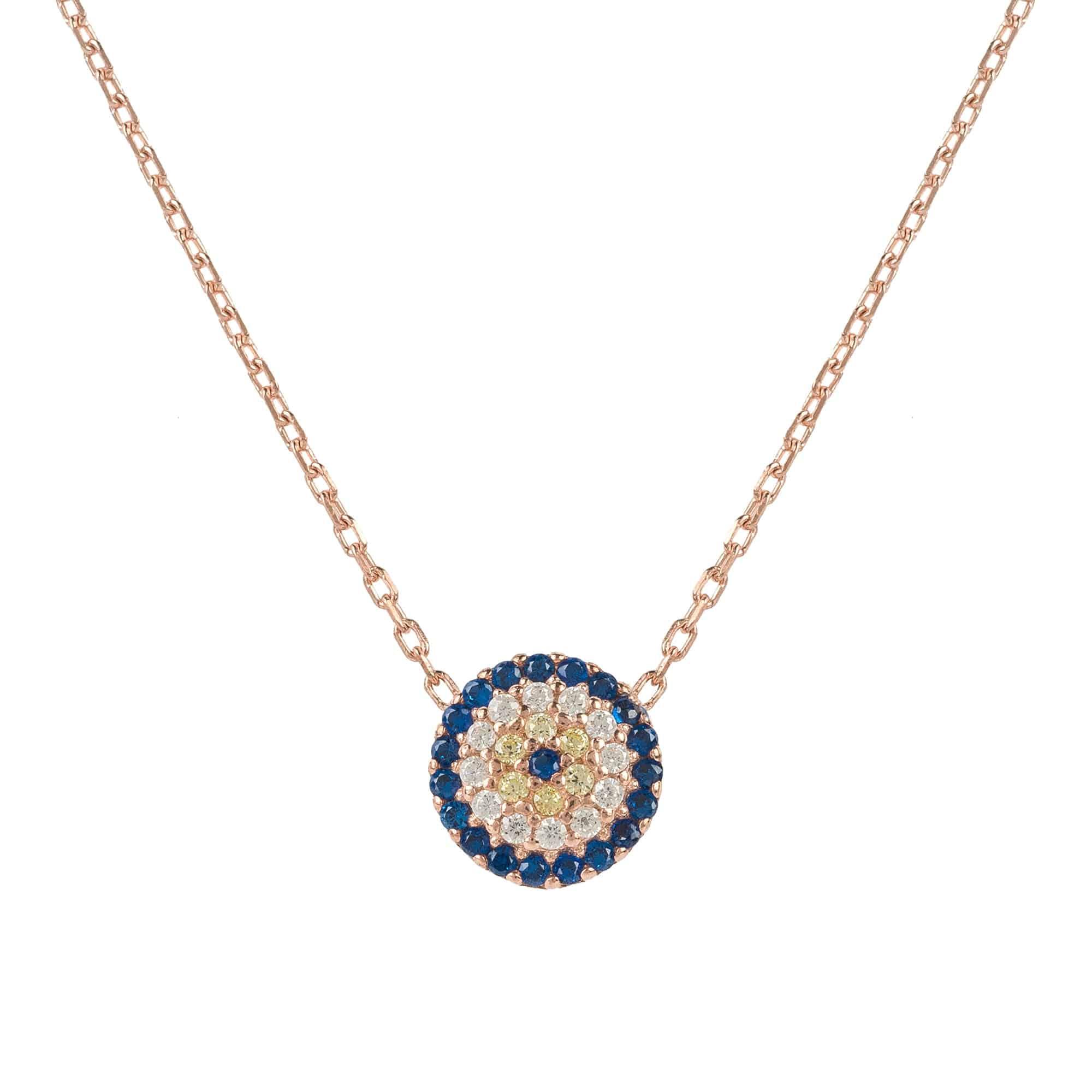 Evil Eye Necklace Rosegold - LATELITA Necklaces