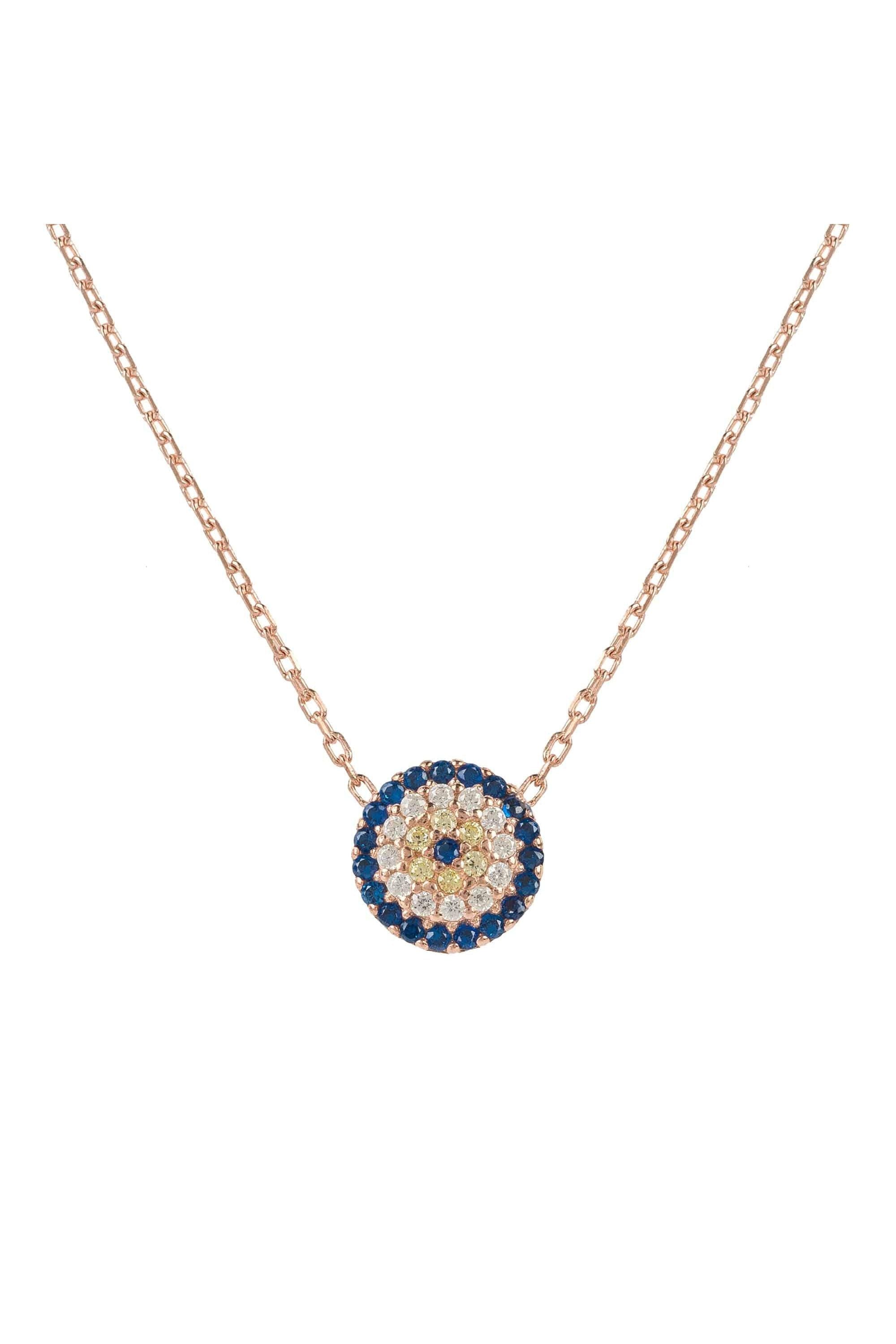 Evil Eye Necklace Rosegold - LATELITA Necklaces
