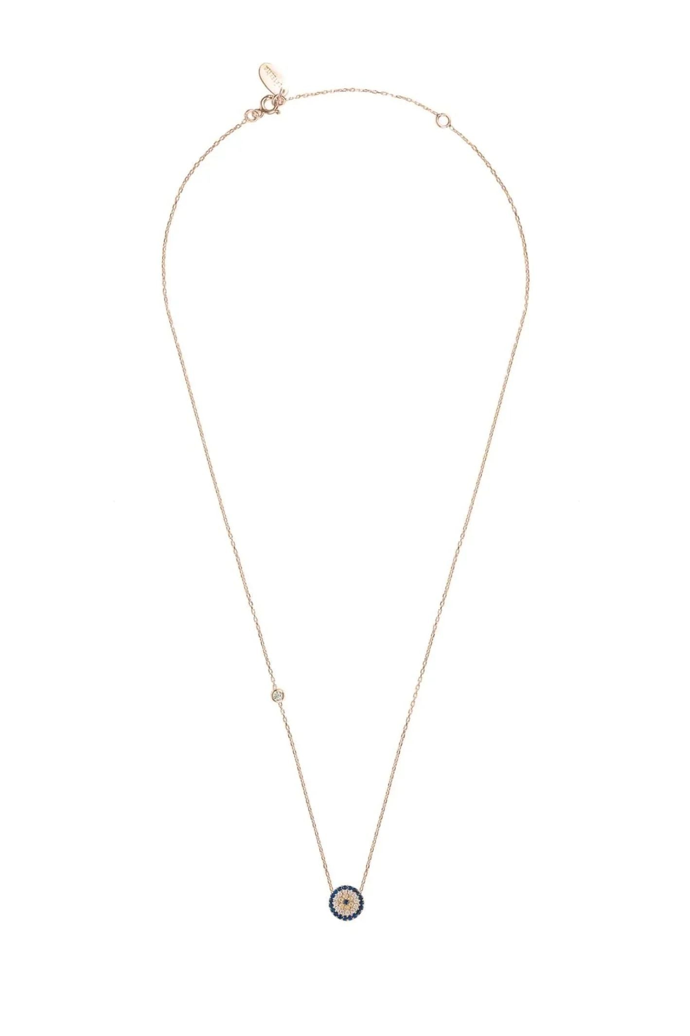 Evil Eye Necklace Rosegold - LATELITA Necklaces