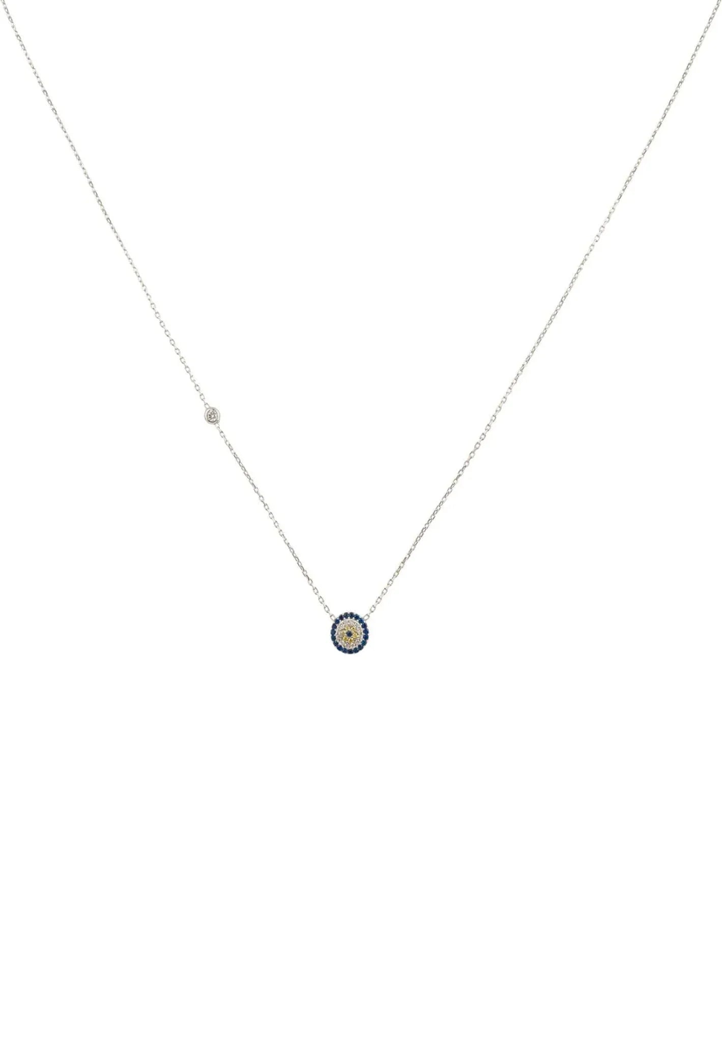 Evil Eye Necklace Silver - LATELITA Necklaces