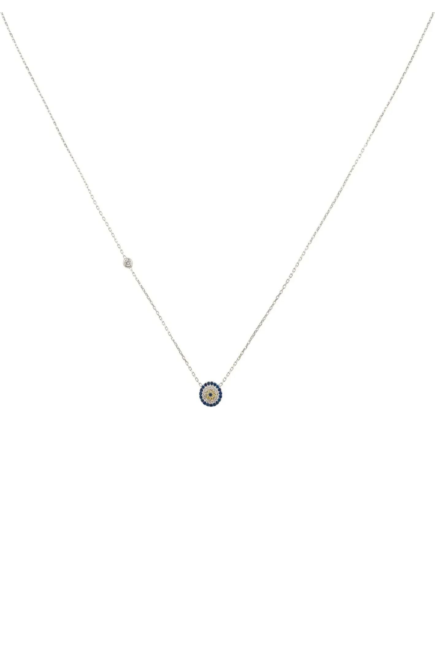 Evil Eye Necklace Silver - LATELITA Necklaces