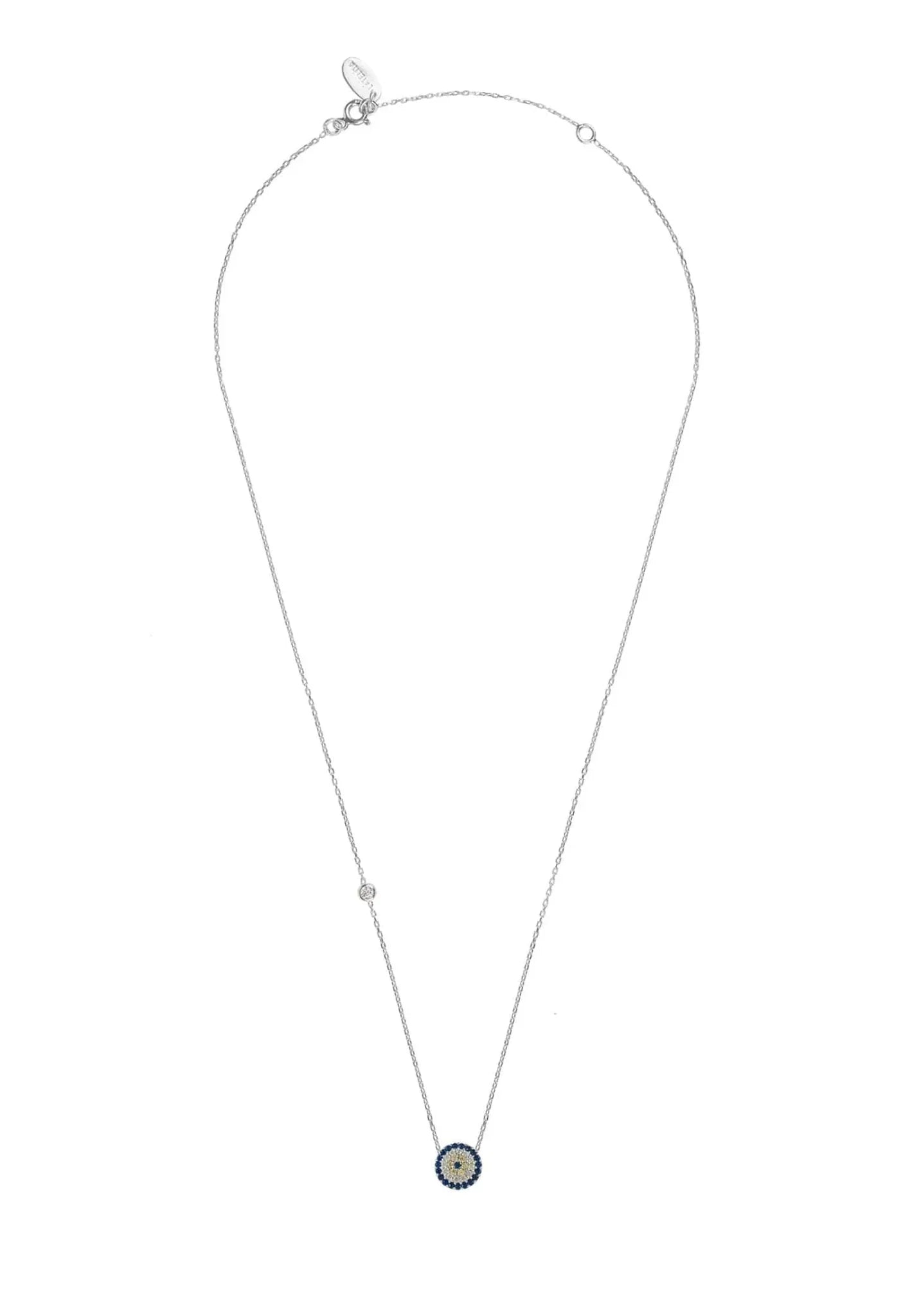 Evil Eye Necklace Silver - LATELITA Necklaces