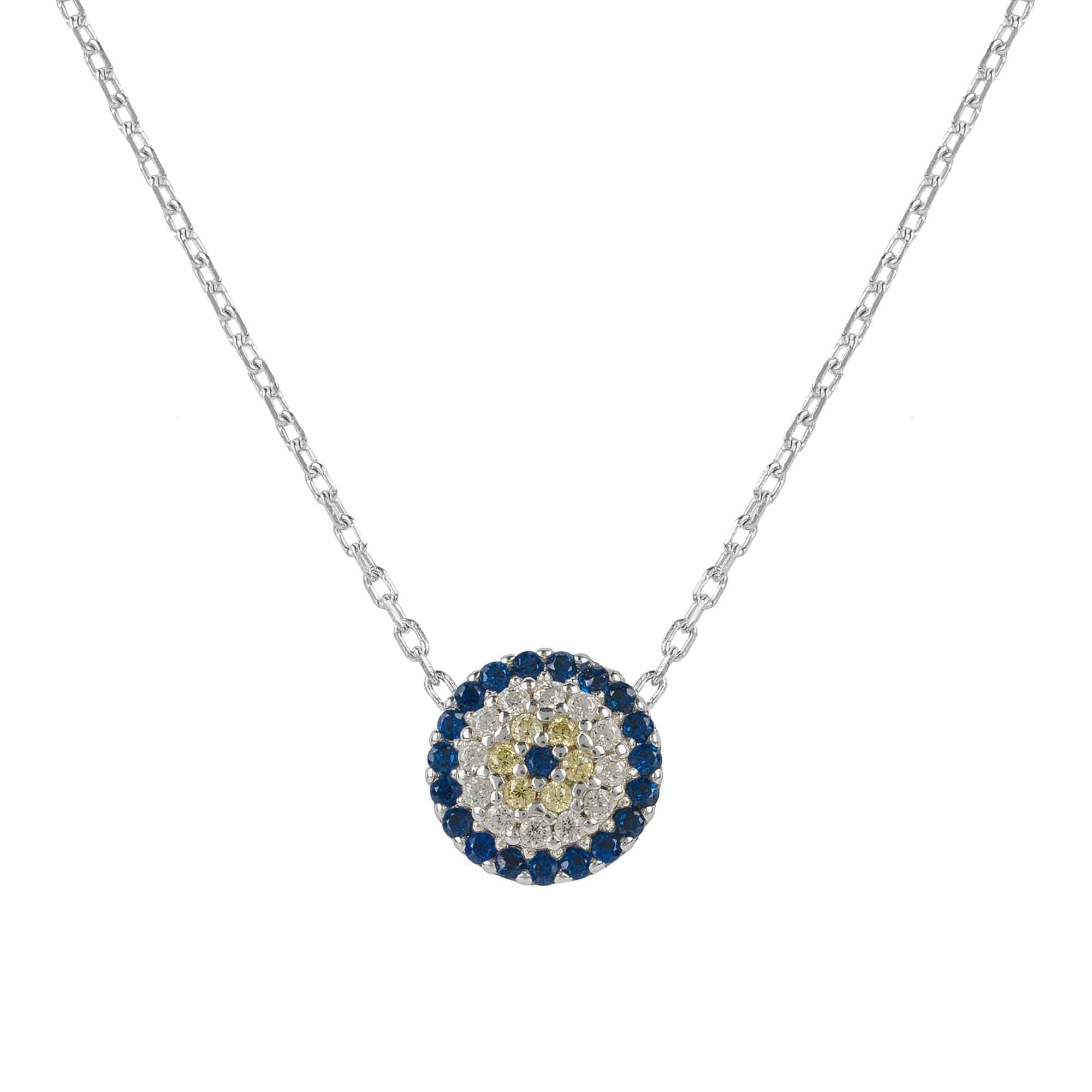 Evil Eye Necklace Silver - LATELITA Necklaces