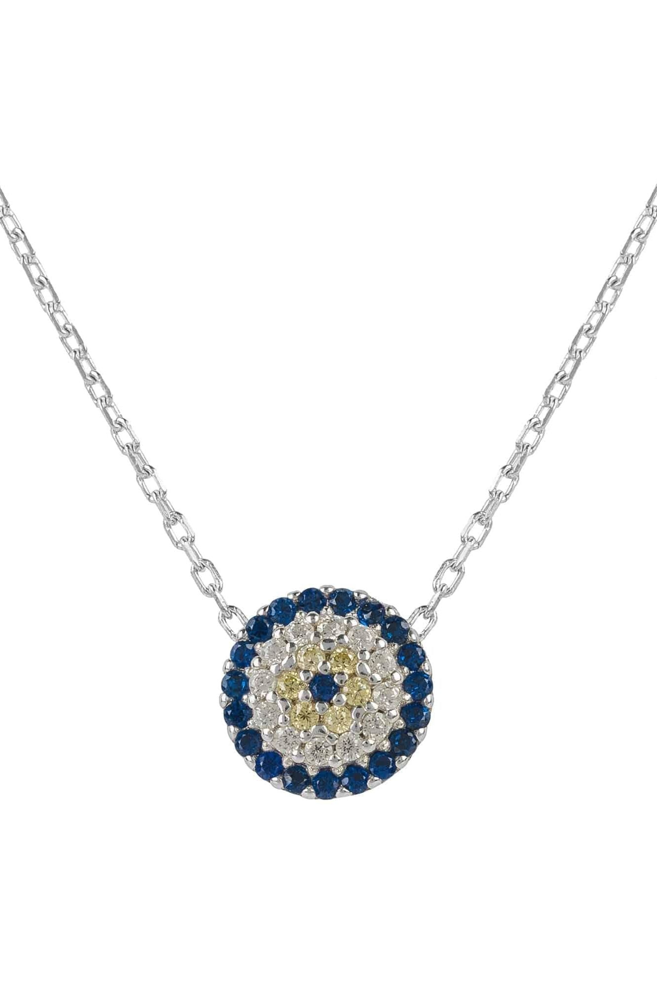 Evil Eye Necklace Silver - LATELITA Necklaces