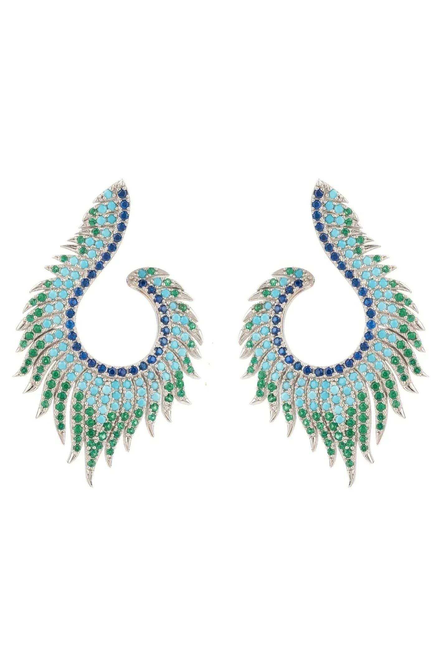 Flame Earrings Cold Ice Silver - LATELITA Earrings