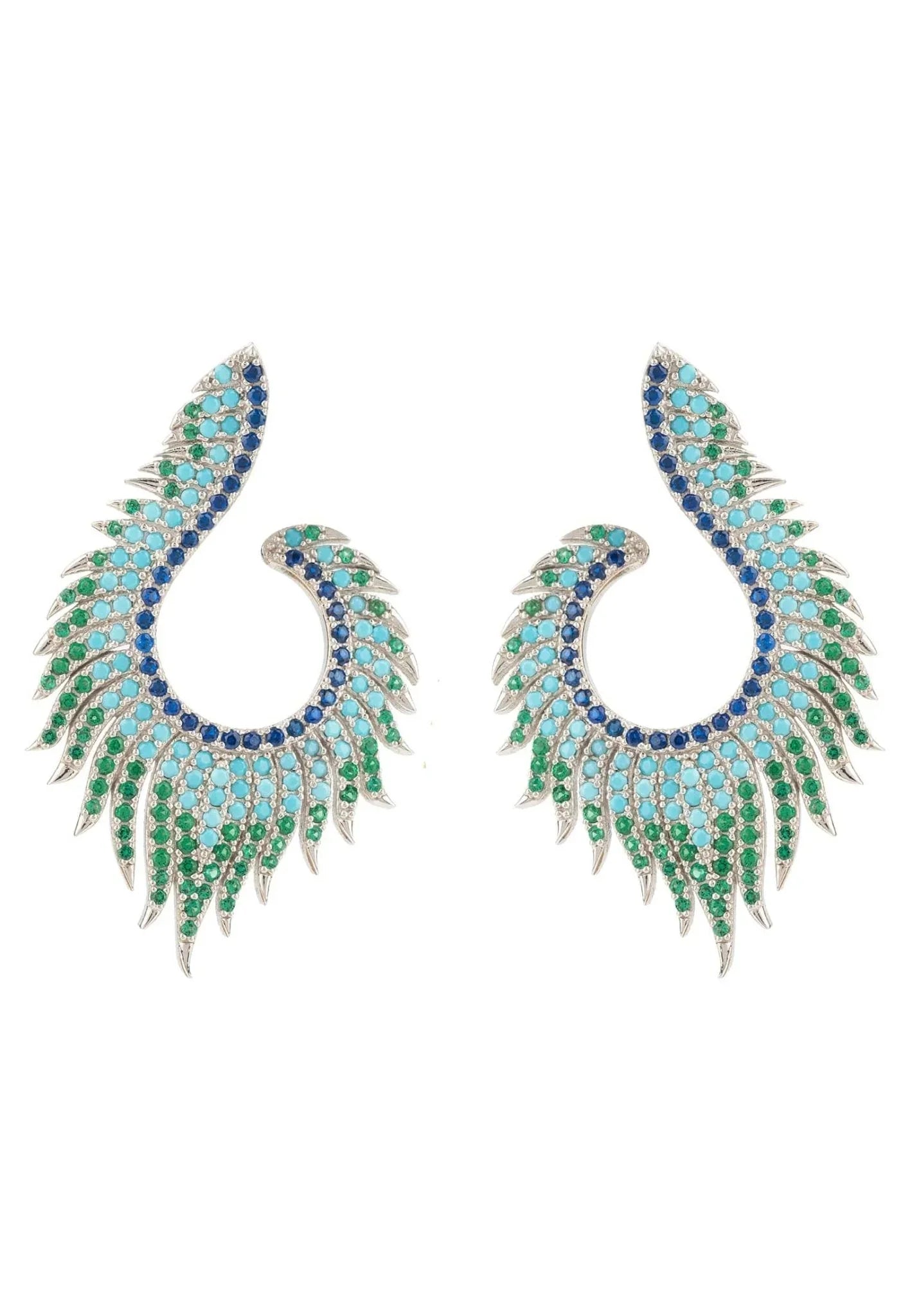 Flame Earrings Cold Ice Silver - LATELITA Earrings