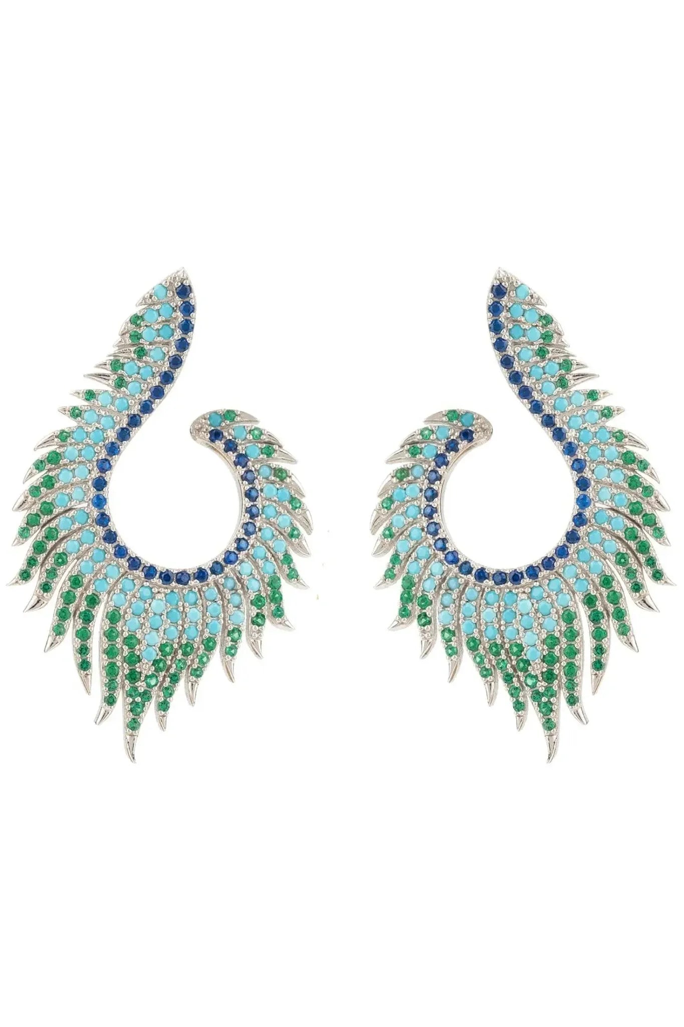 Flame Earrings Cold Ice Silver - LATELITA Earrings