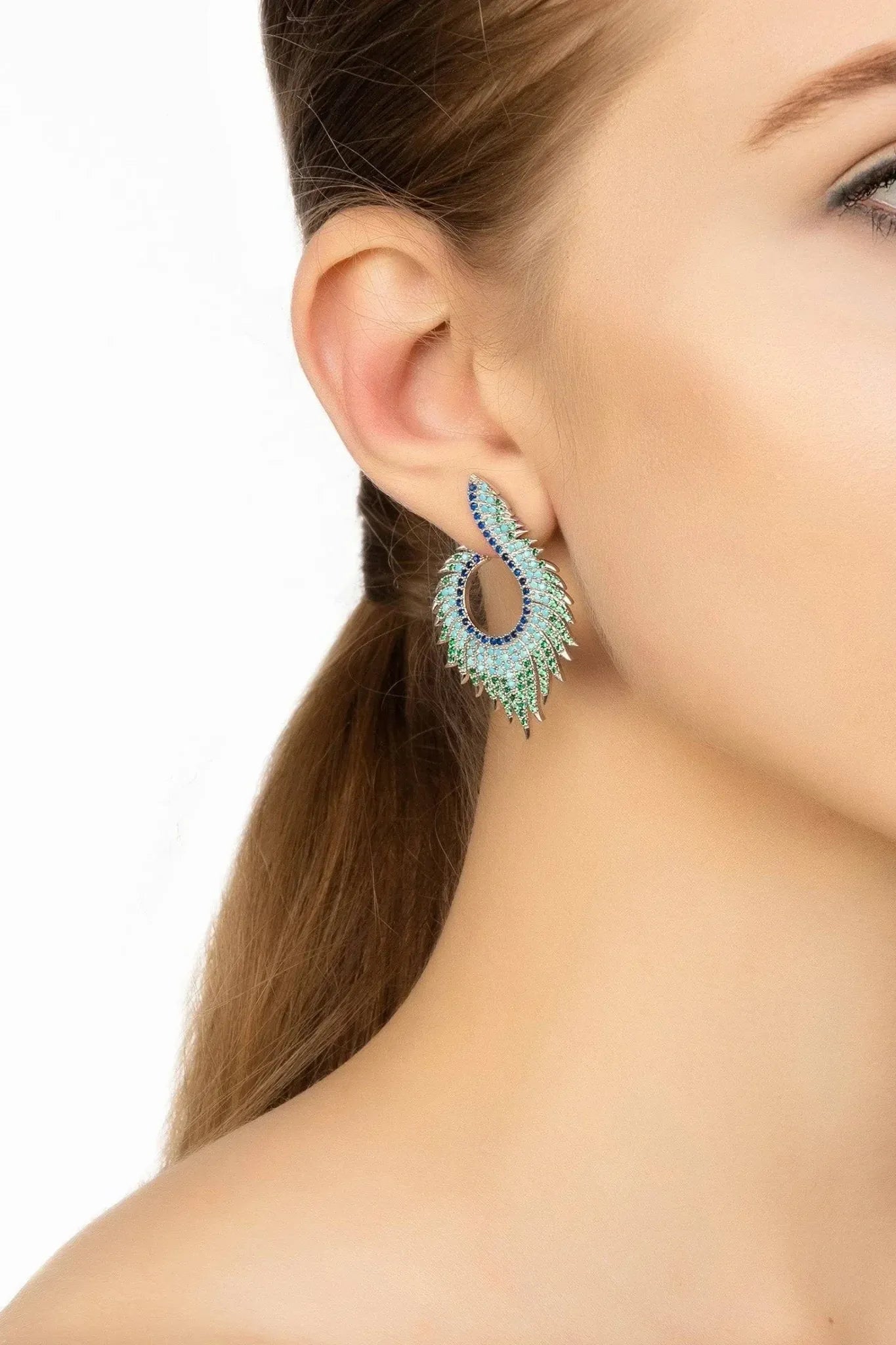 Flame Earrings Cold Ice Silver - LATELITA Earrings