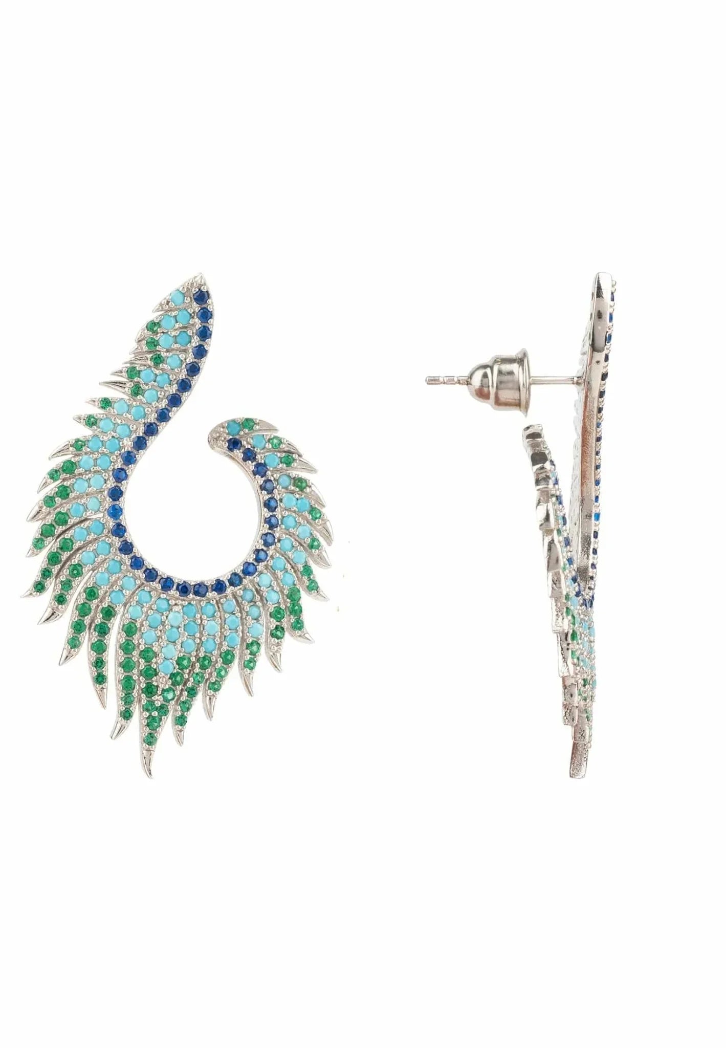 Flame Earrings Cold Ice Silver - LATELITA Earrings