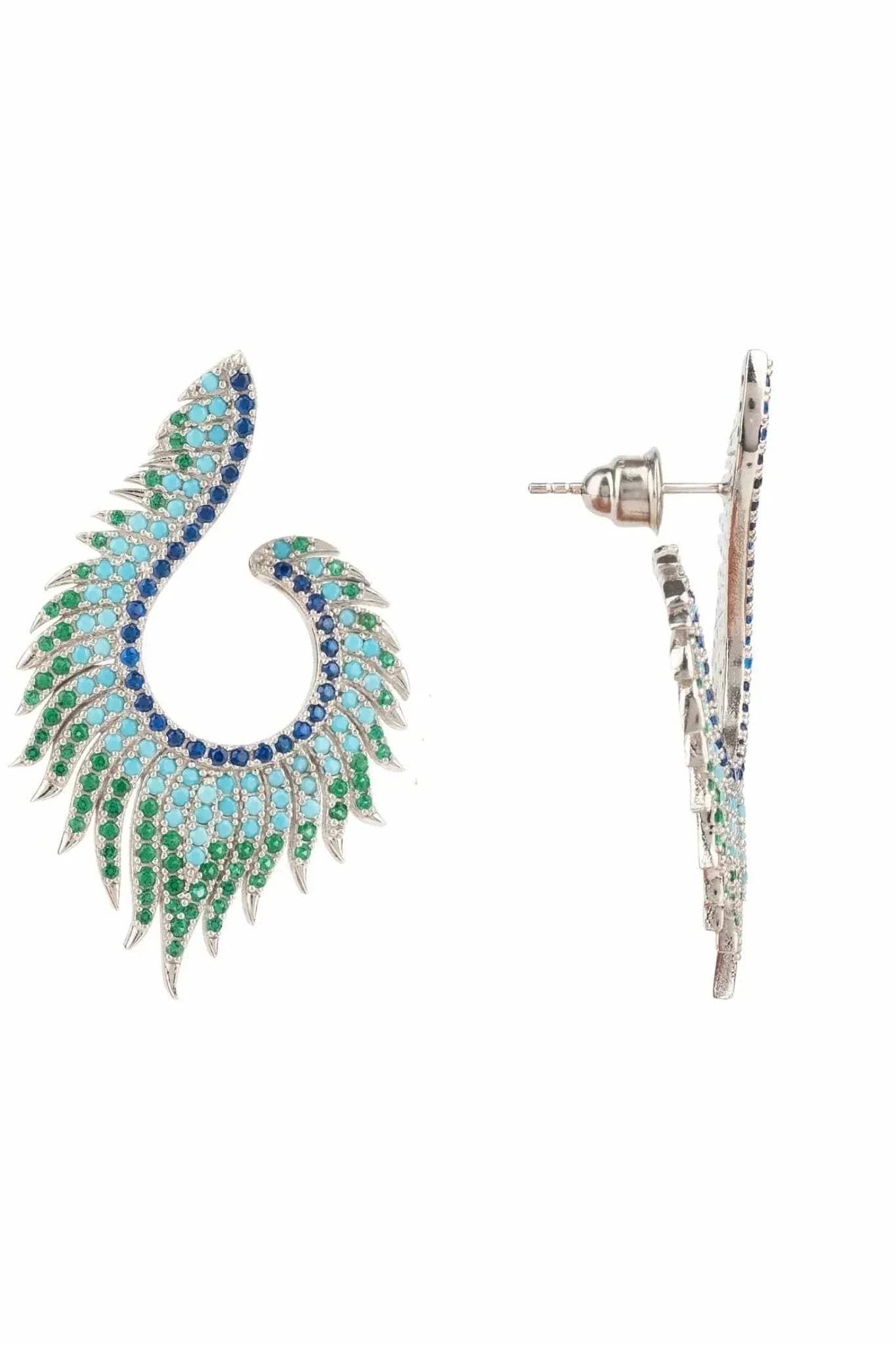 Flame Earrings Cold Ice Silver - LATELITA Earrings