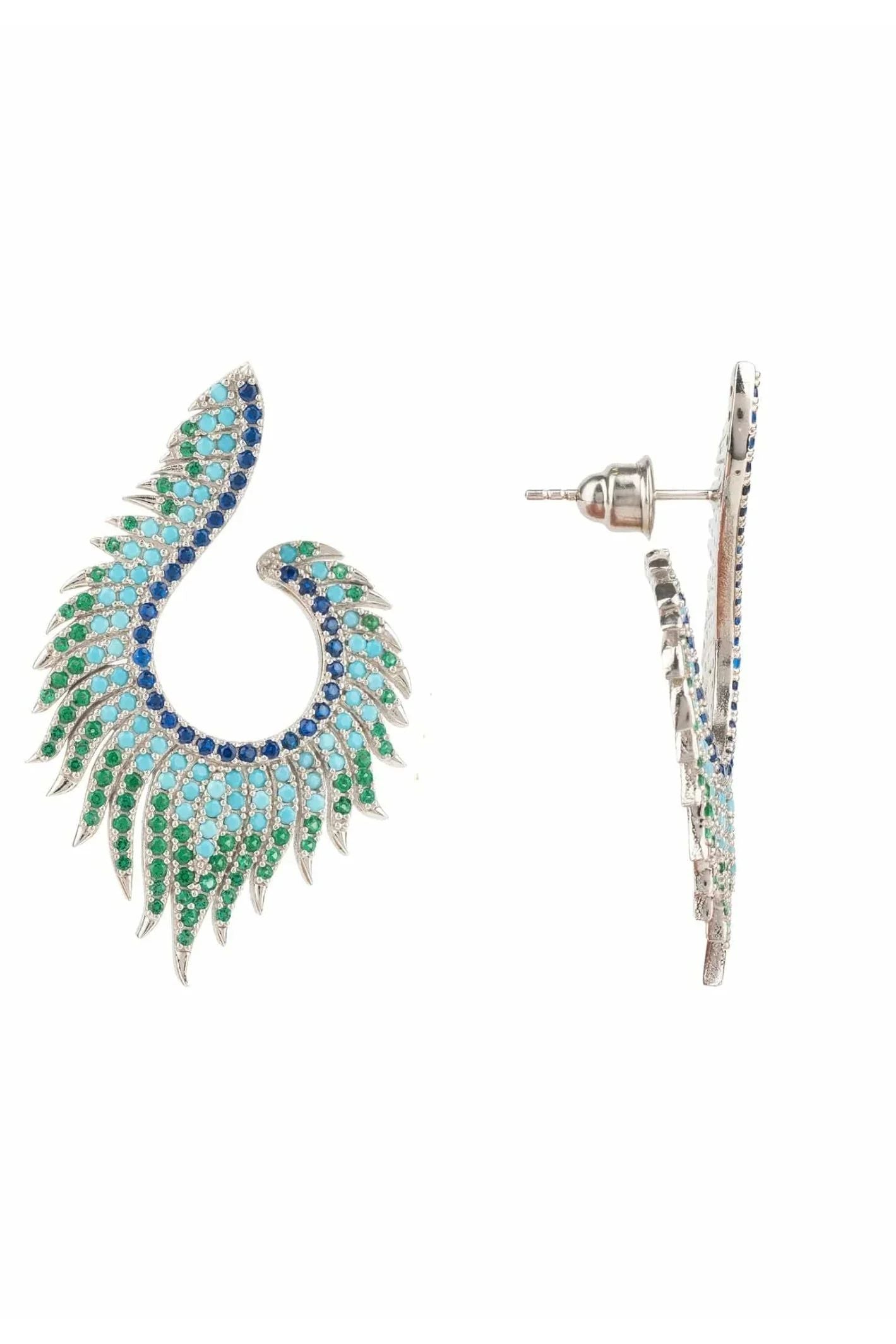 Flame Earrings Cold Ice Silver - LATELITA Earrings