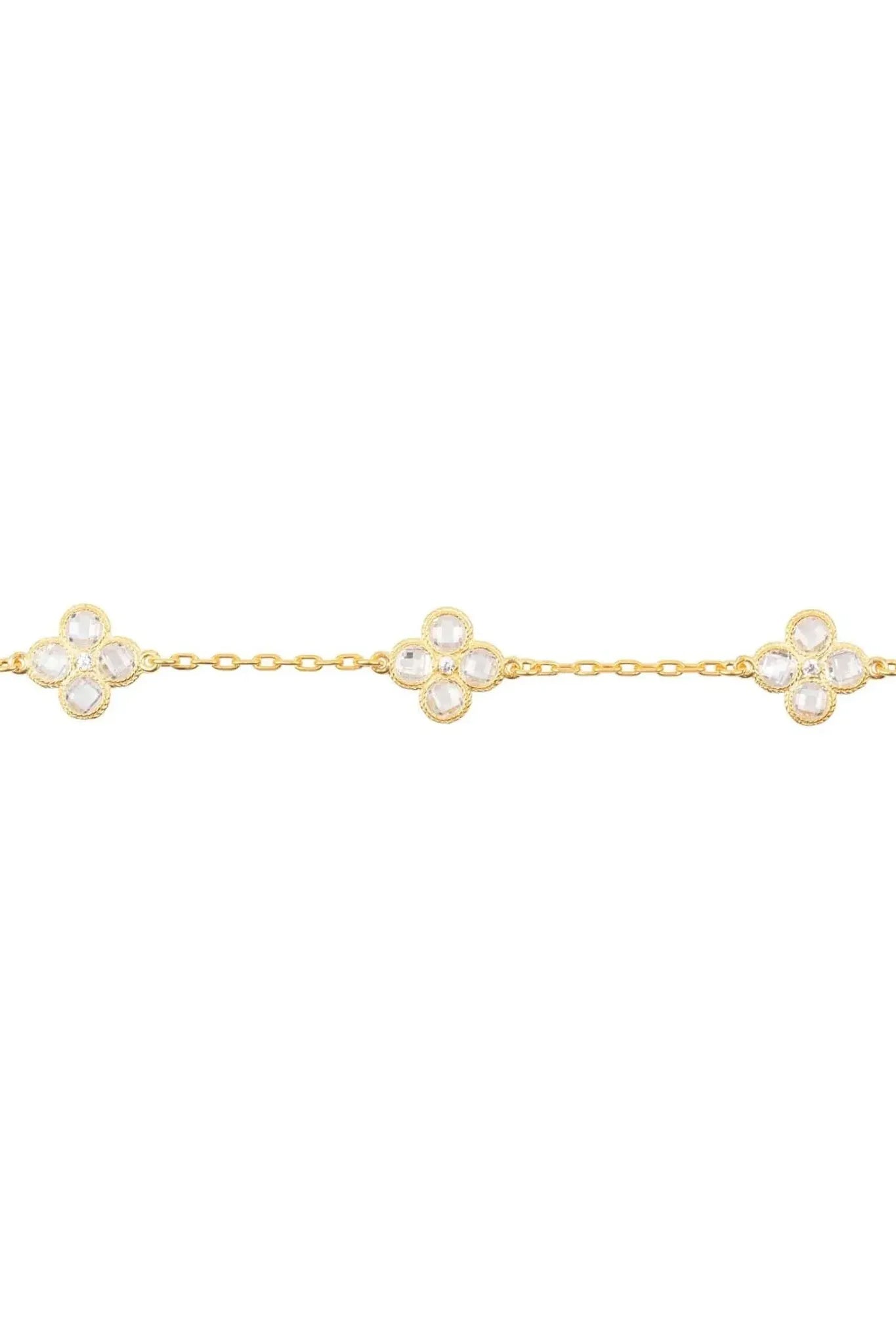 Flower Clover Triple Bracelet Gold - LATELITA Bracelets