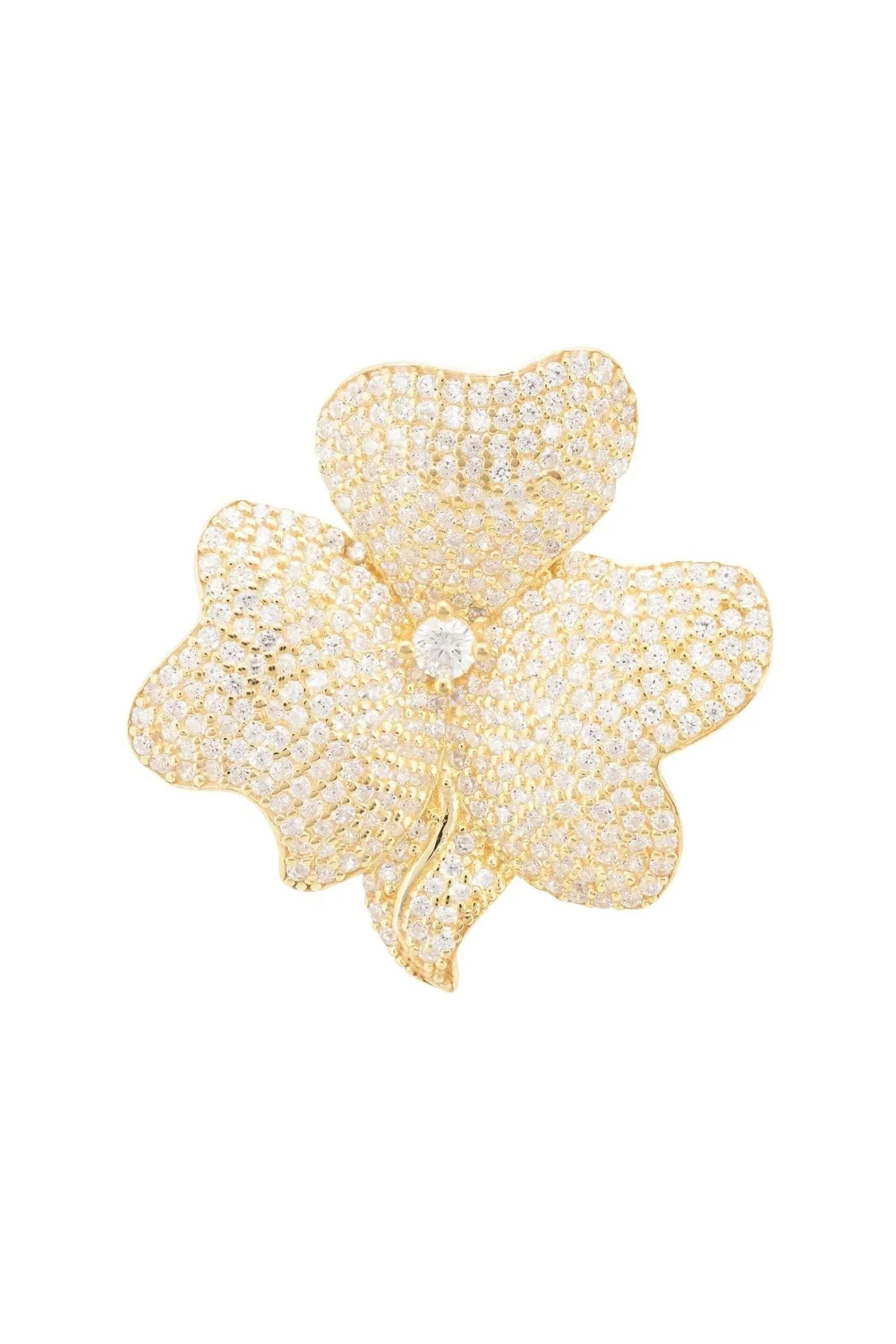 Flower Cocktail Ring Gold - LATELITA Rings