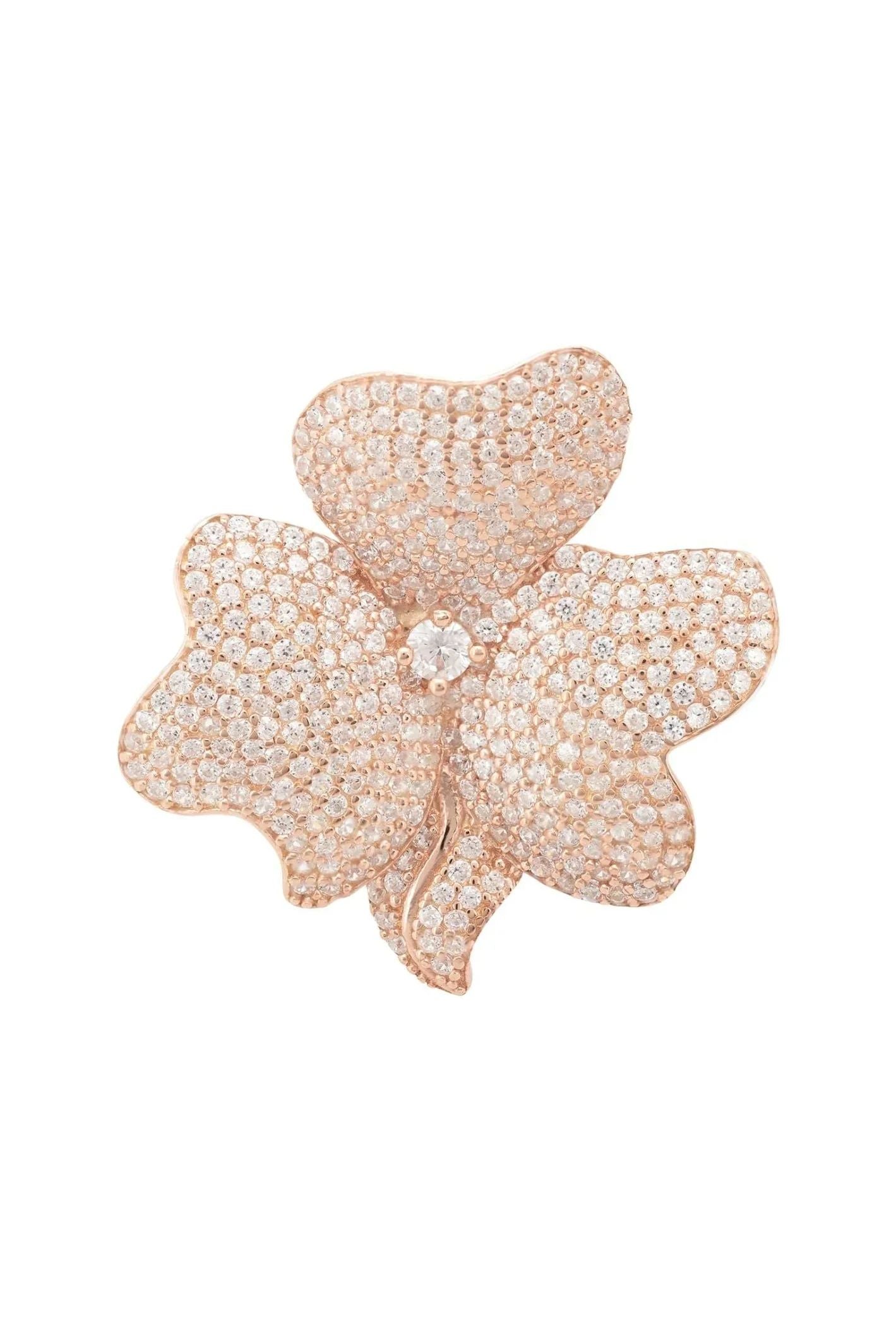 Flower Cocktail Ring Rosegold - LATELITA Rings
