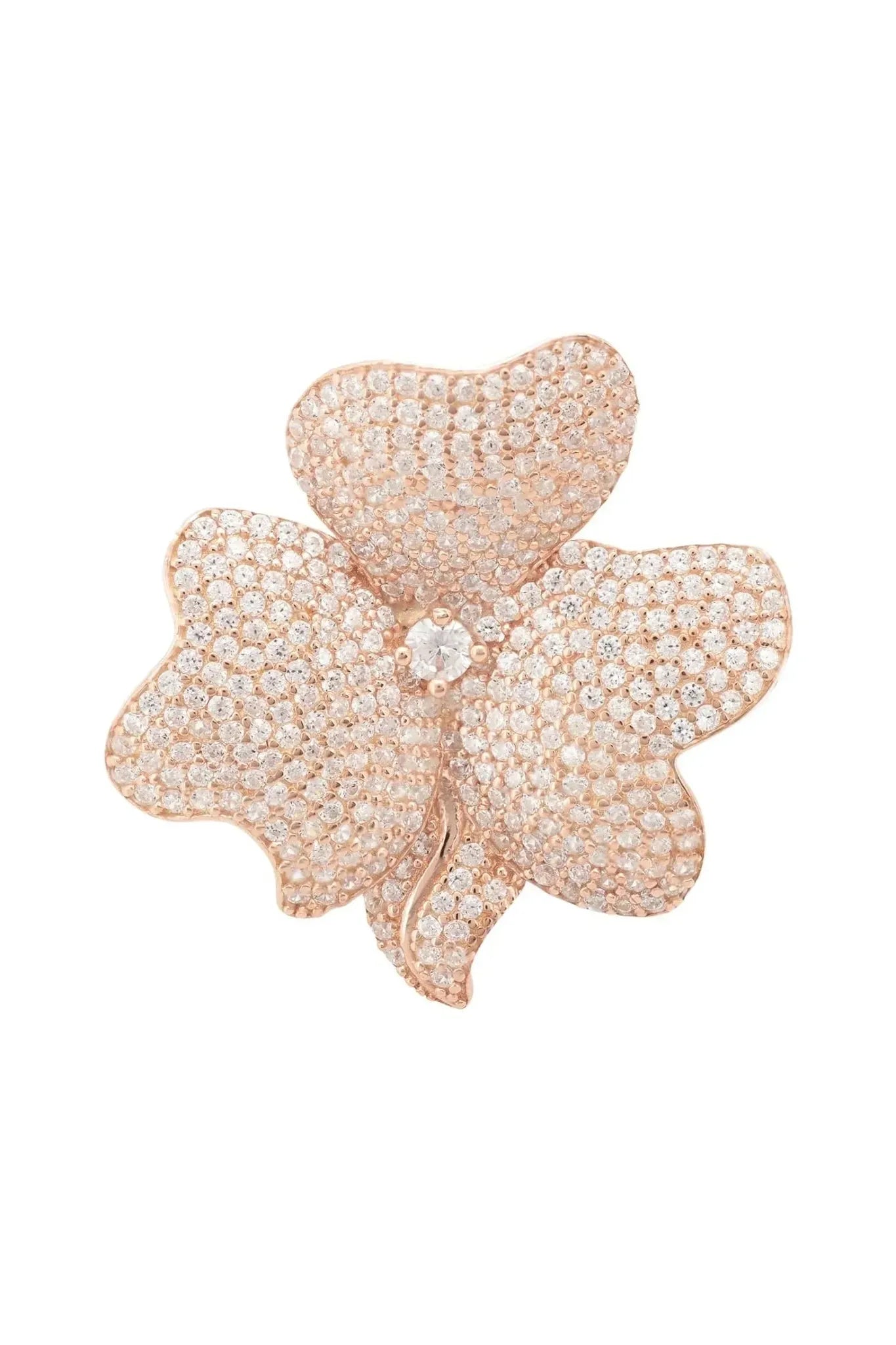 Flower Cocktail Ring Rosegold - LATELITA Rings