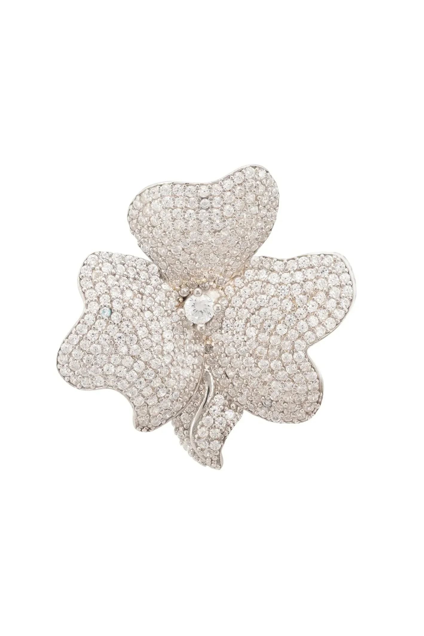 Flower Cocktail Ring Silver - LATELITA Rings