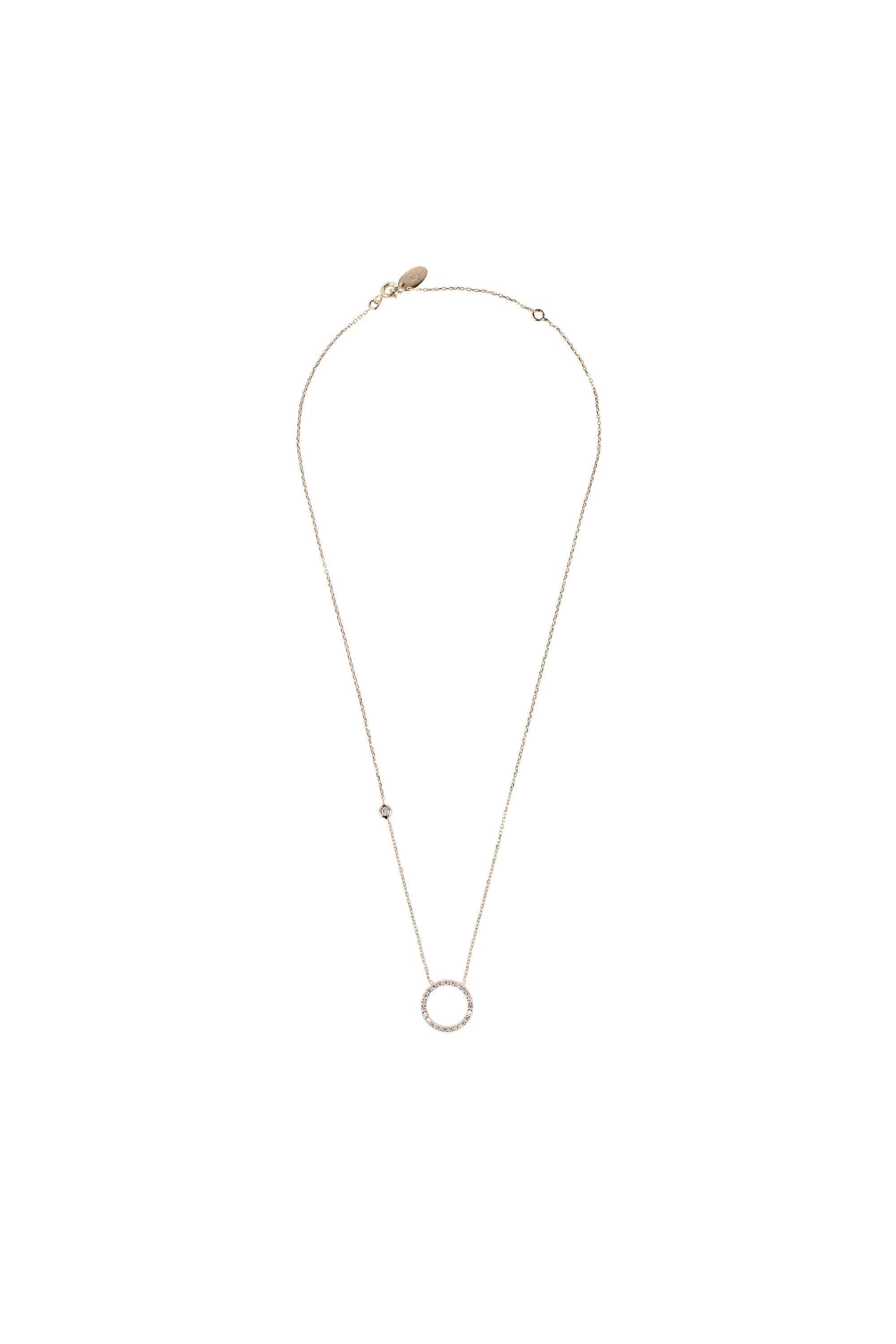 Halo Sparkling Circle Necklace - LATELITA Necklaces