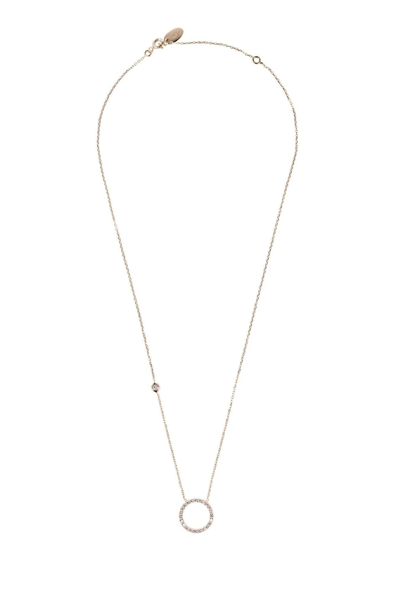 Halo Sparkling Circle Necklace - LATELITA Necklaces