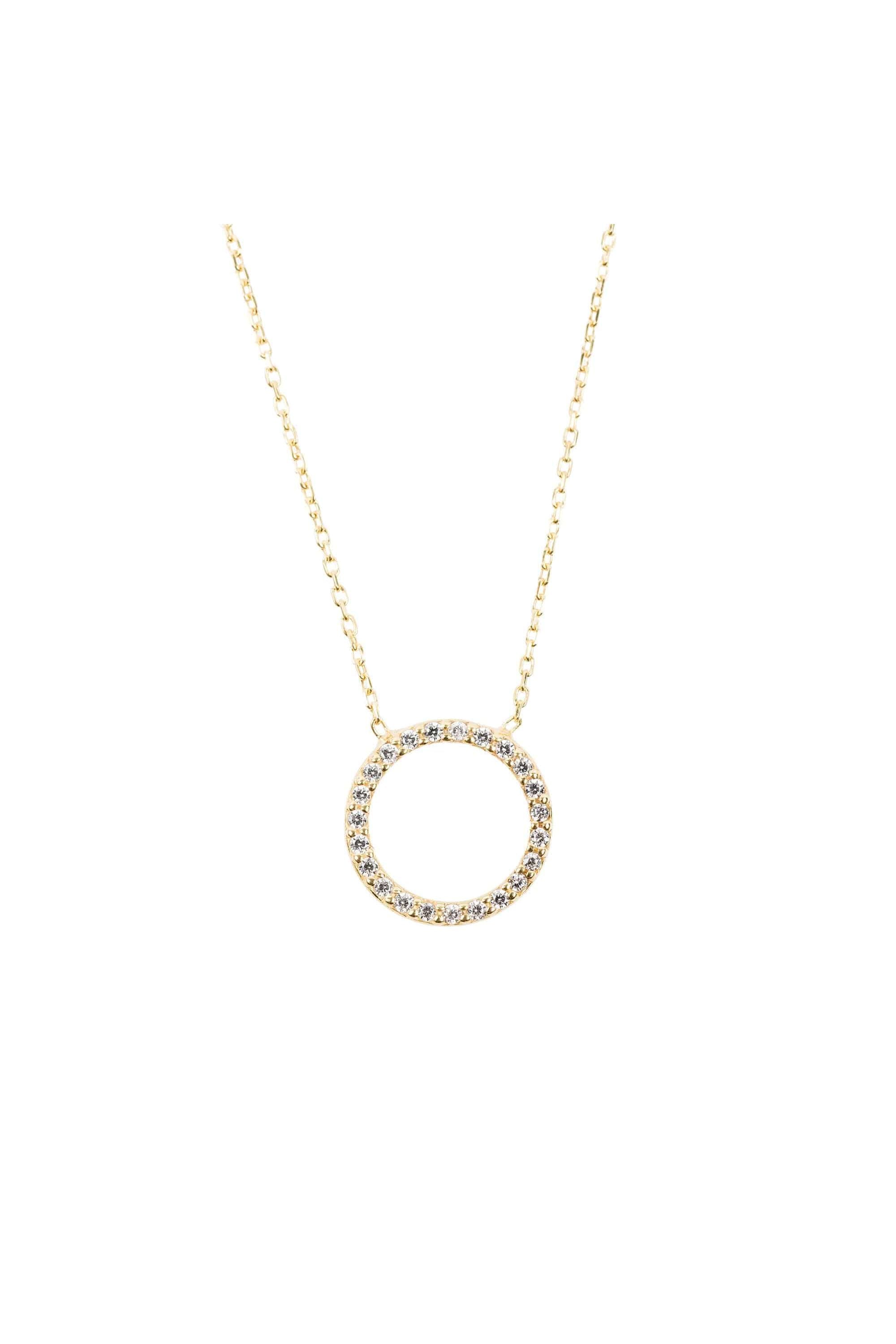 Halo Sparkling Circle Necklace - LATELITA Necklaces