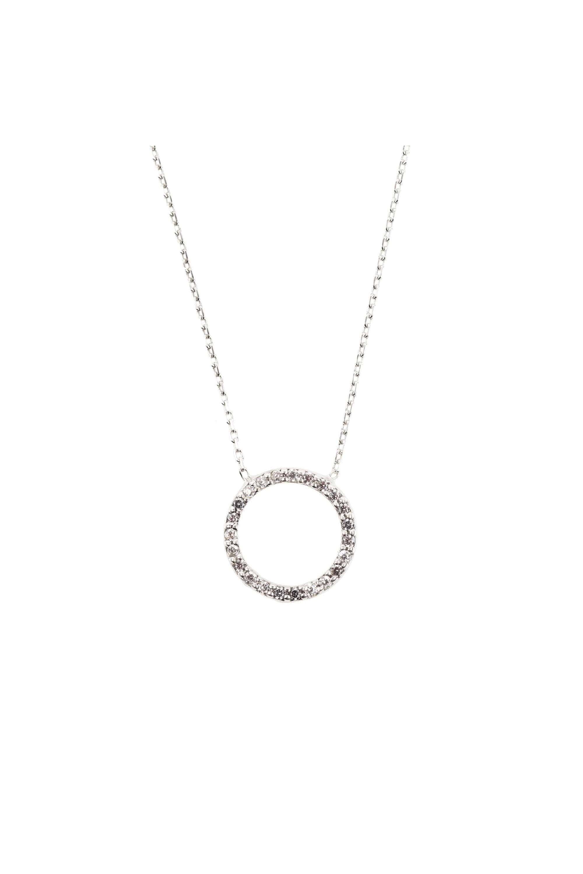 Halo Sparkling Circle Necklace - LATELITA Necklaces