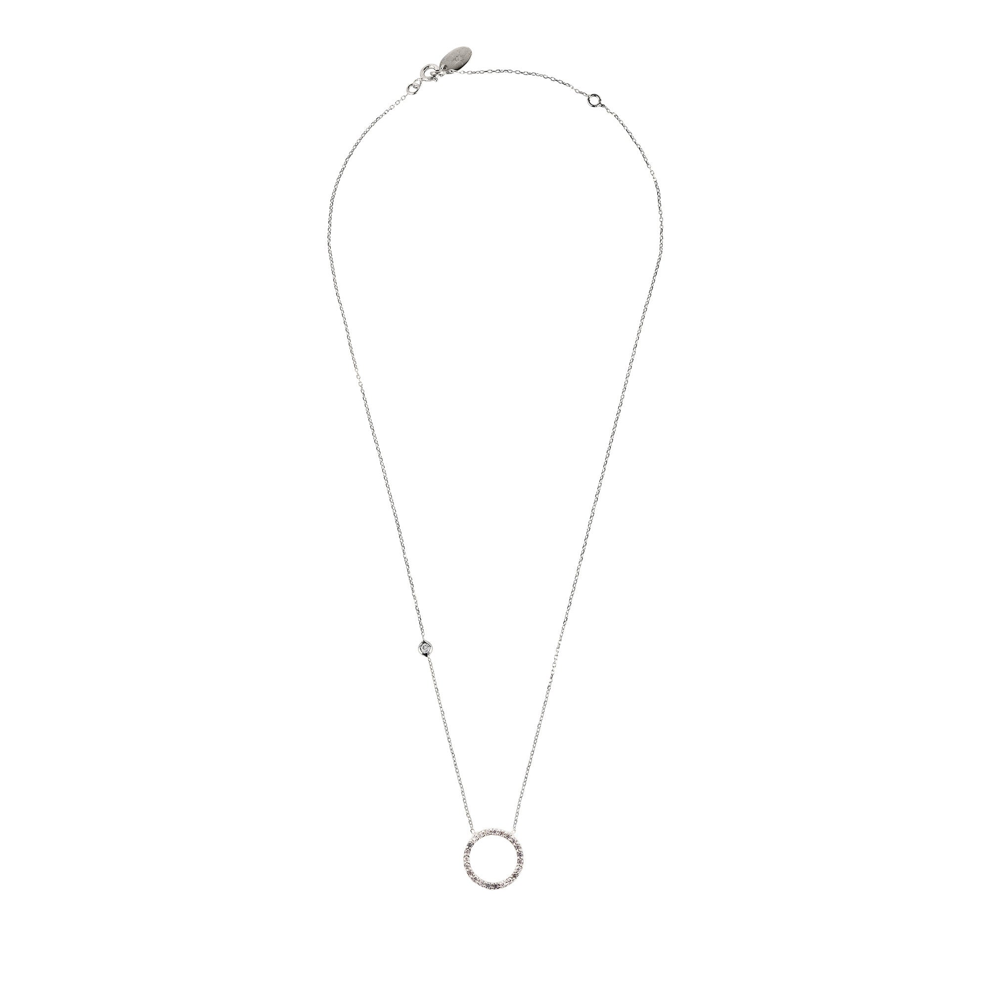 Halo Sparkling Circle Necklace - LATELITA Necklaces