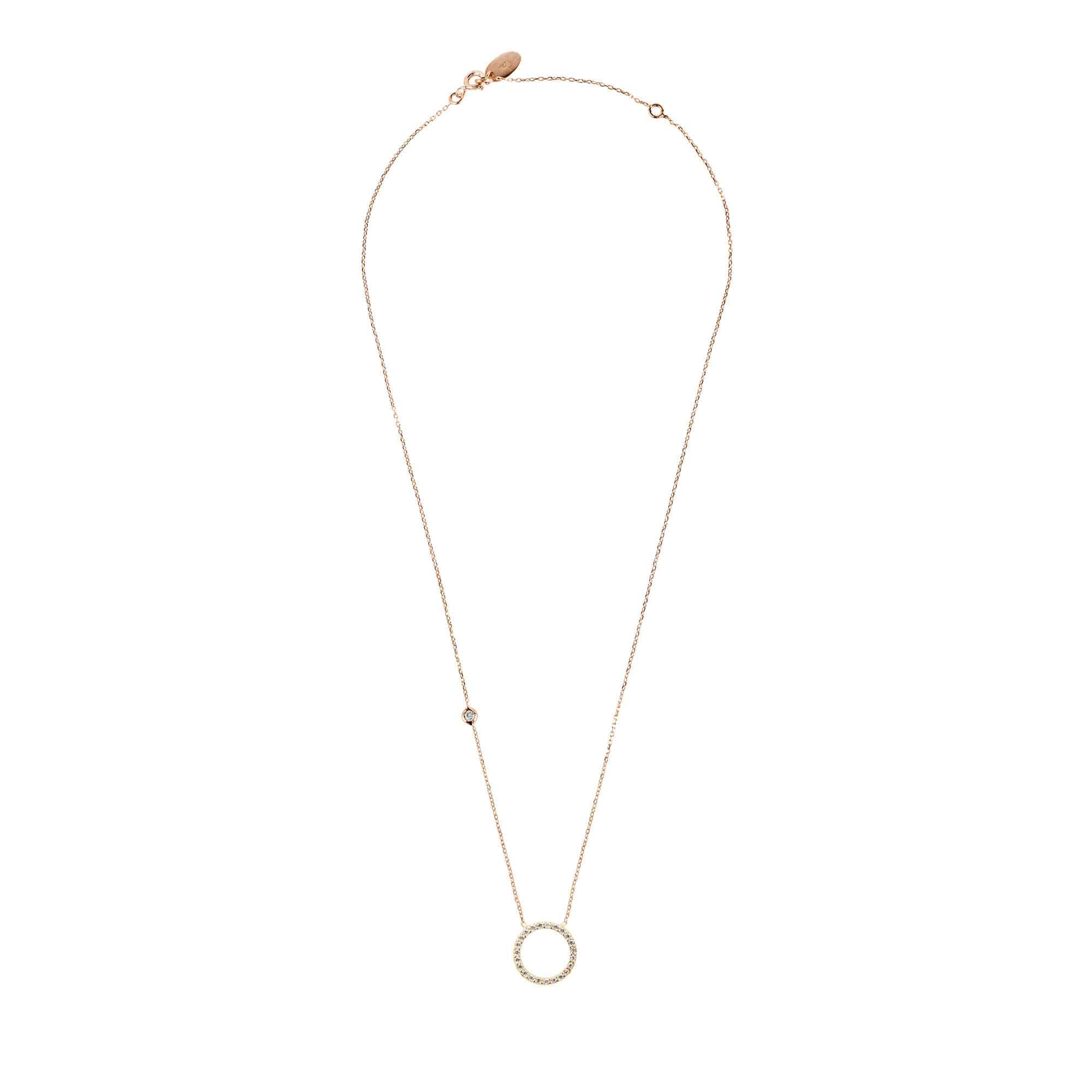 Halo Sparkling Circle Necklace - LATELITA Necklaces