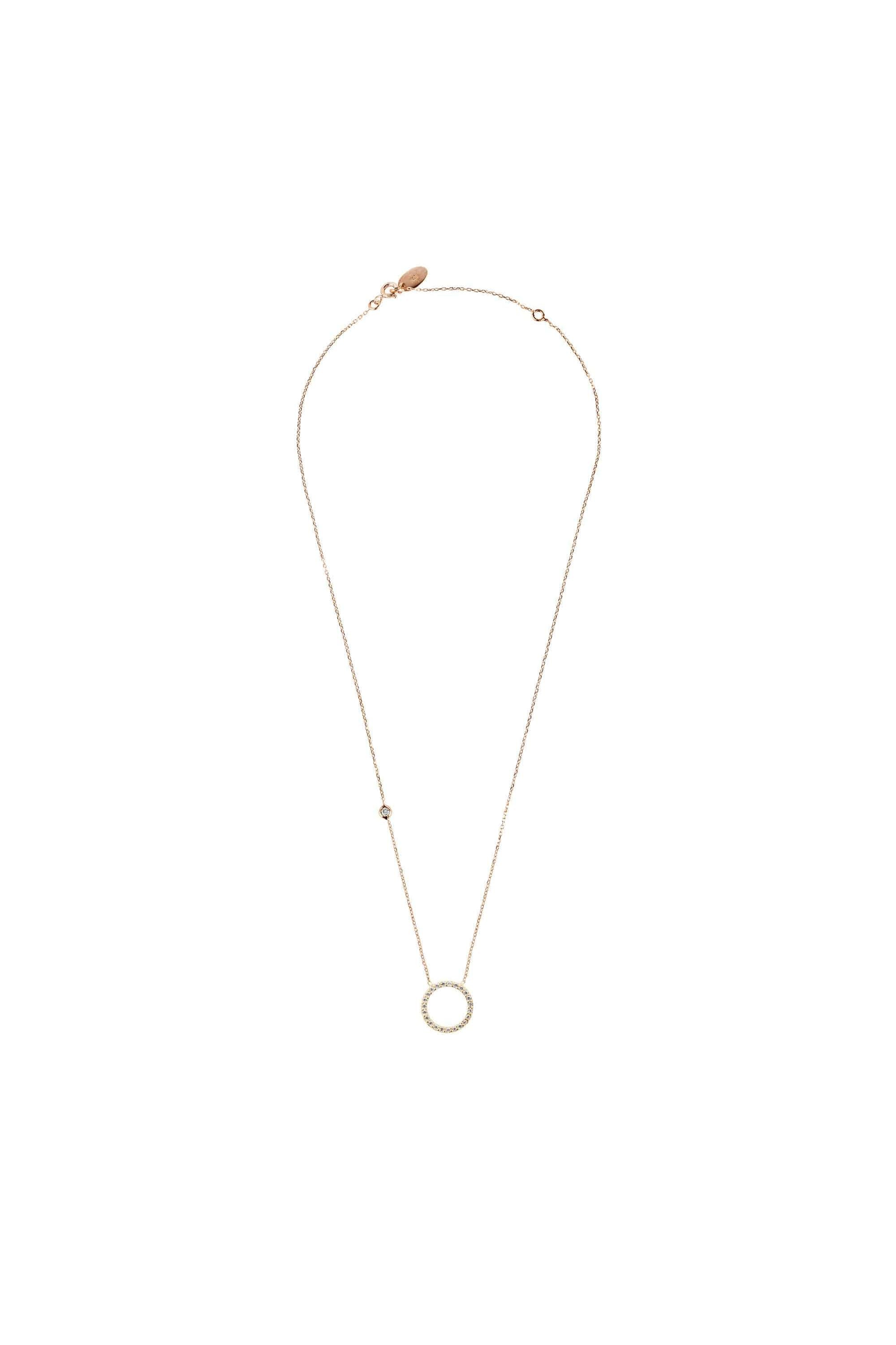 Halo Sparkling Circle Necklace - LATELITA Necklaces