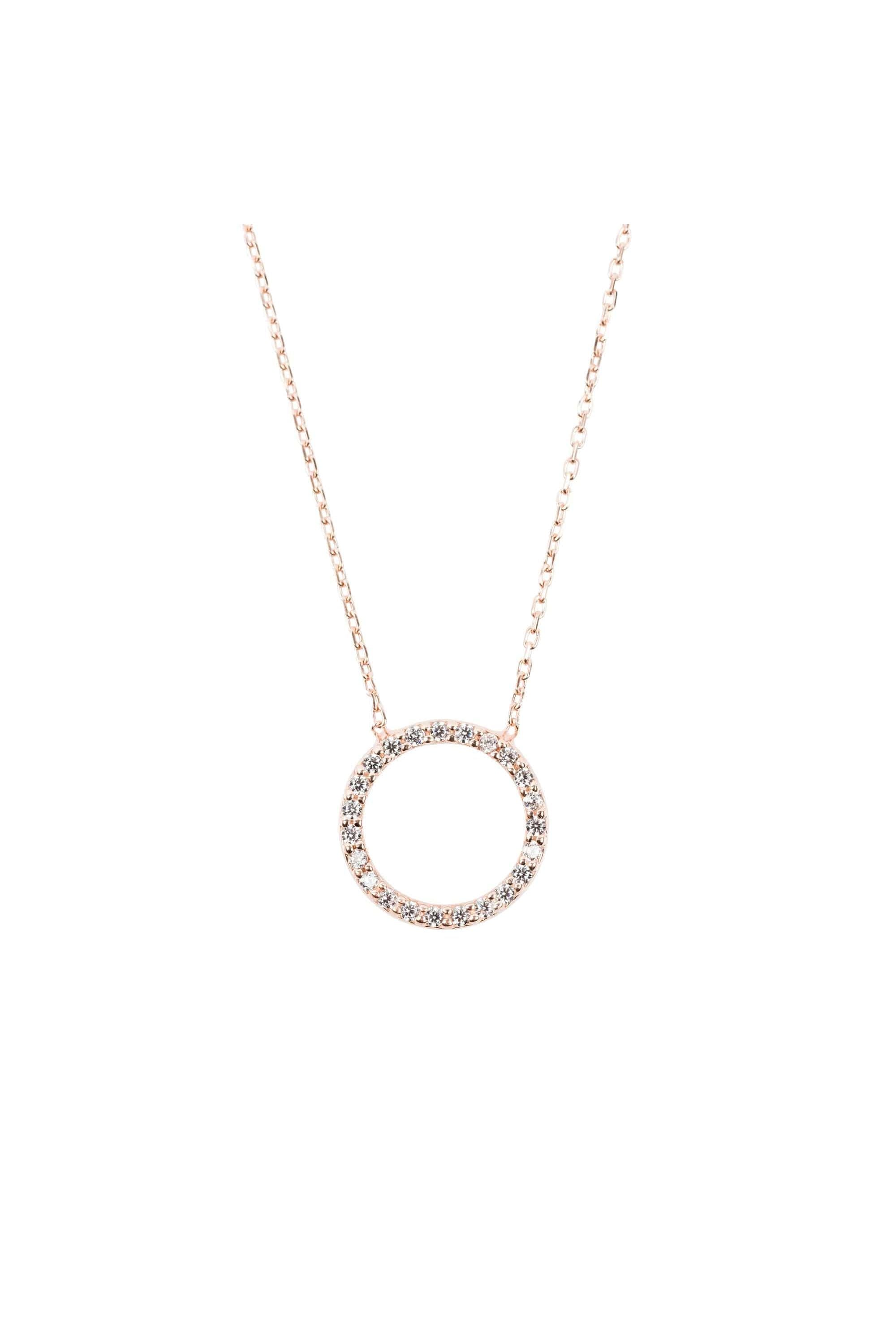 Halo Sparkling Circle Necklace - LATELITA Necklaces