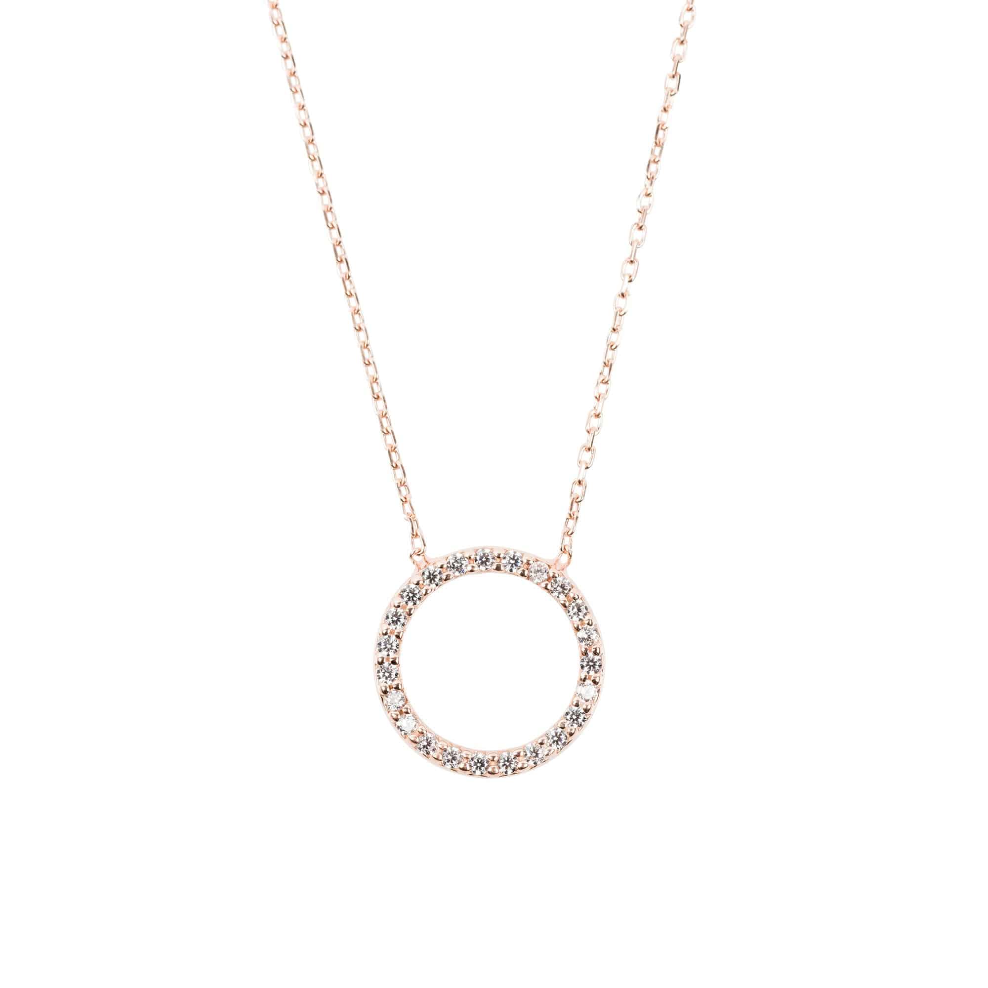Halo Sparkling Circle Necklace - LATELITA Necklaces