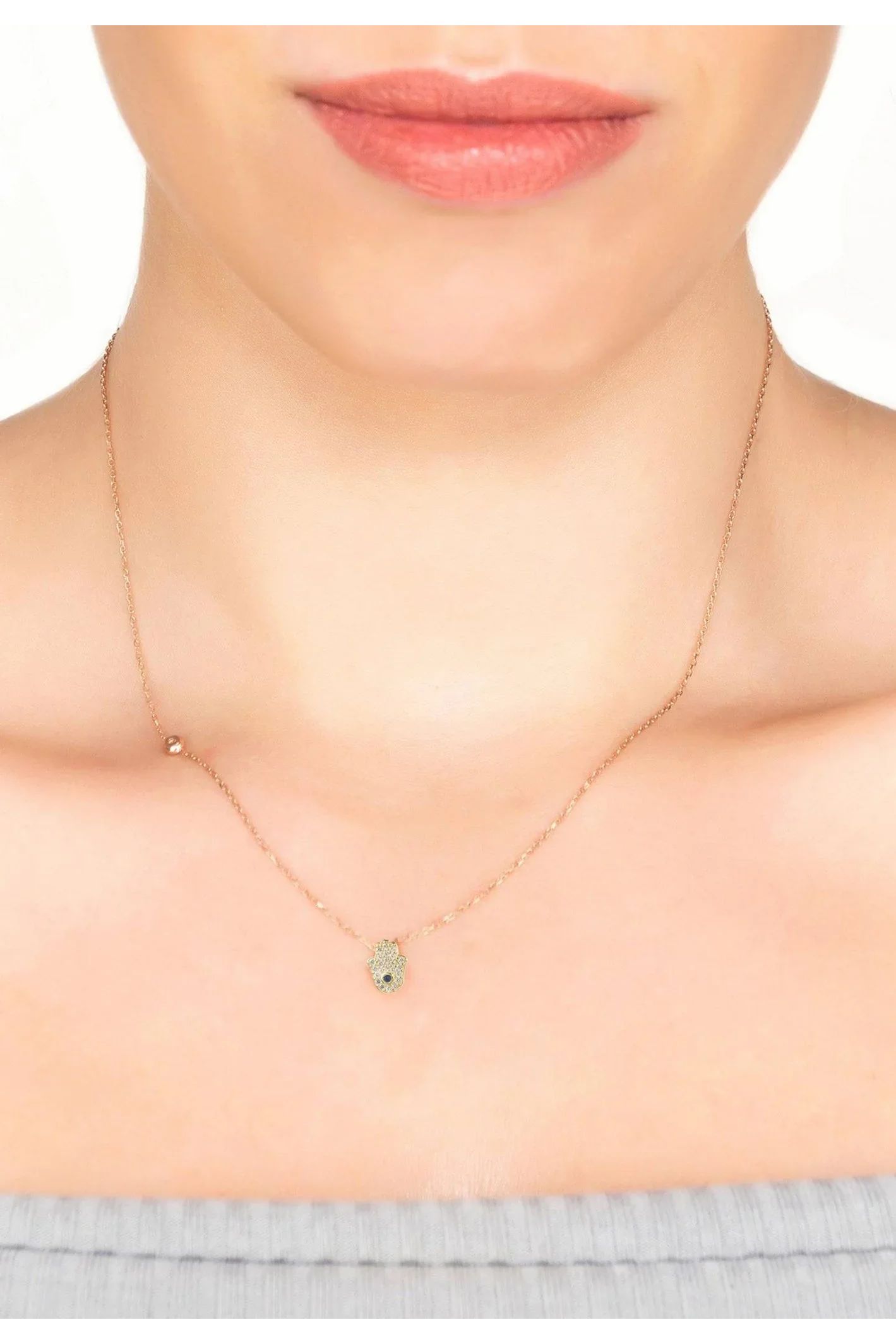 Hamsa Hand Necklace - LATELITA Necklaces