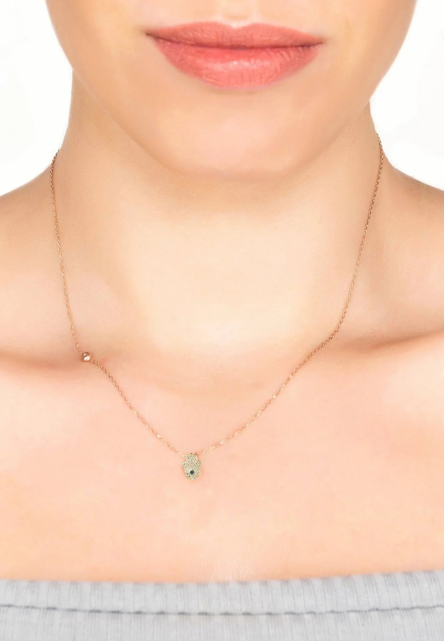 Hamsa Hand Necklace - LATELITA Necklaces