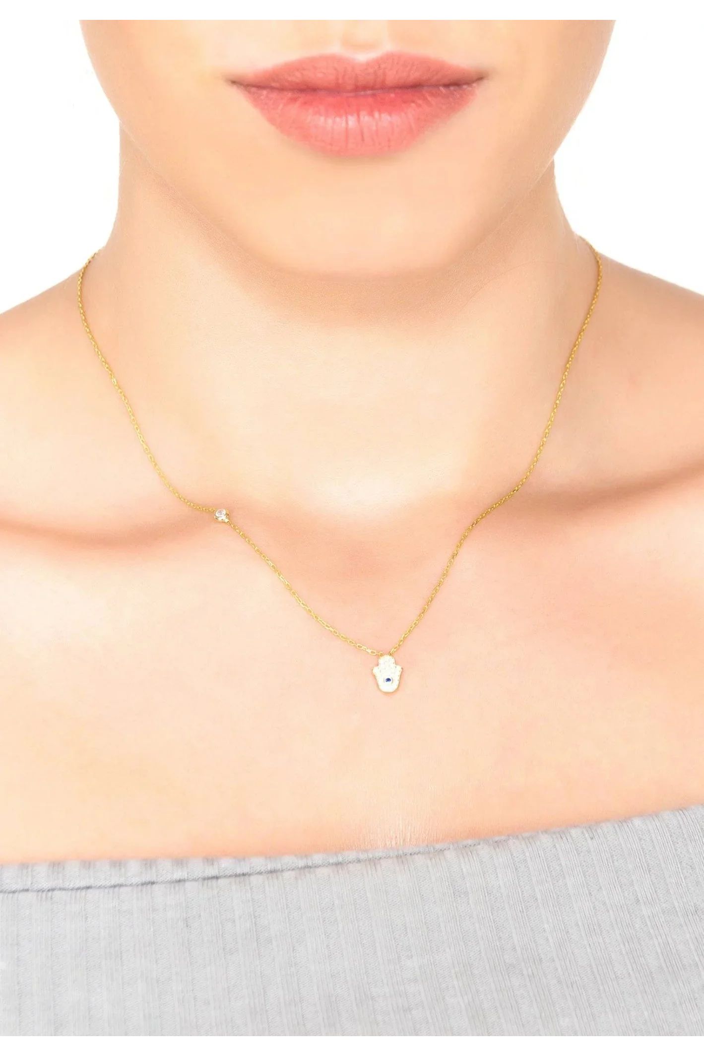 Hamsa Hand Necklace - LATELITA Necklaces