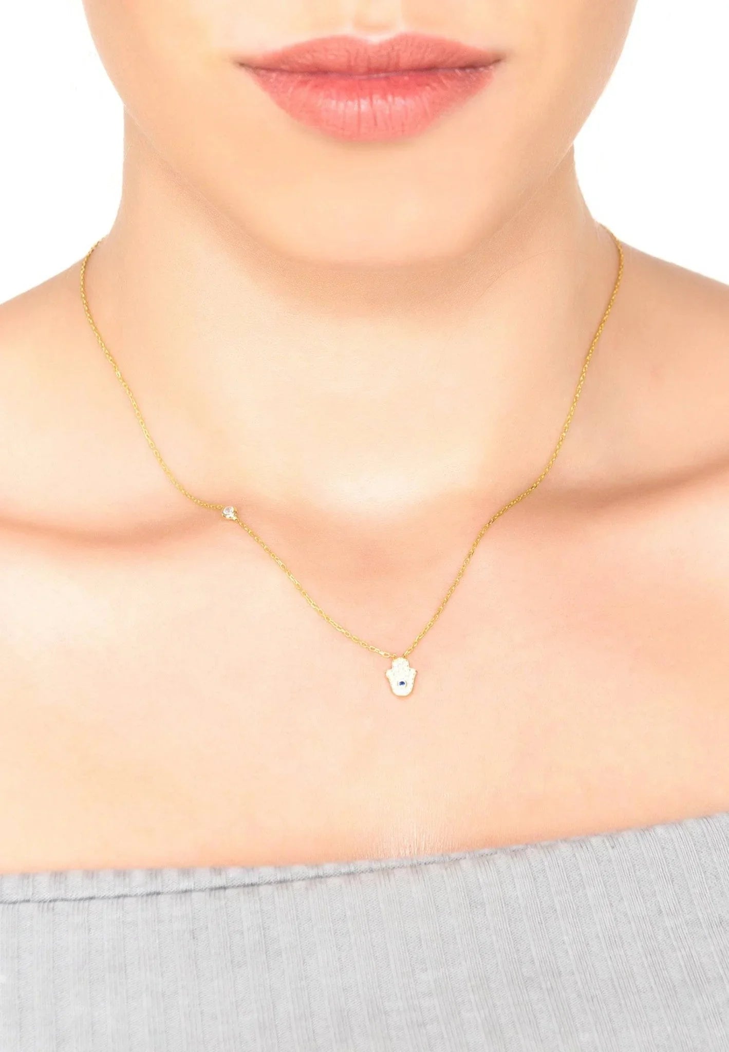 Hamsa Hand Necklace - LATELITA Necklaces