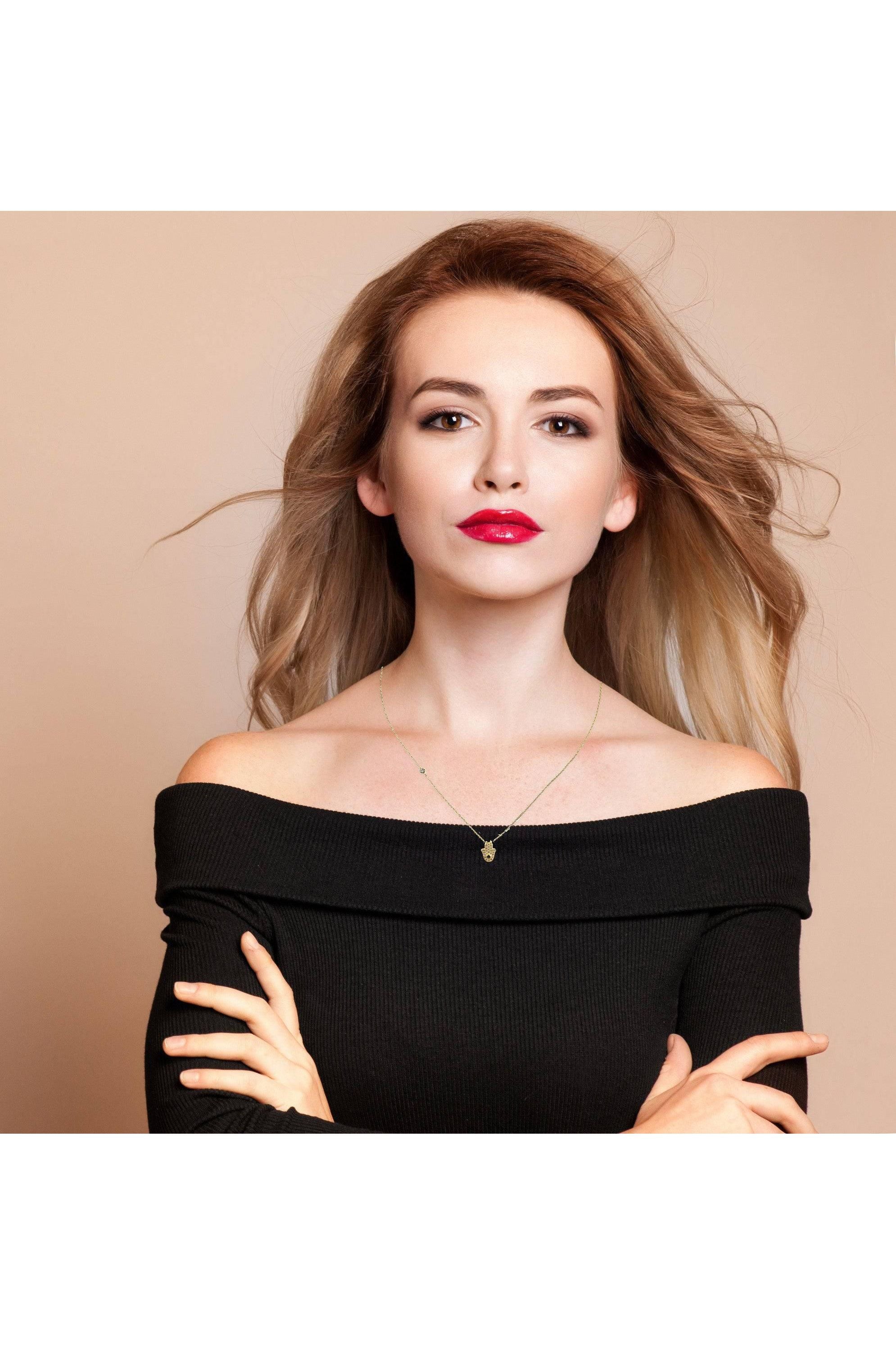 Hamsa Hand Necklace - LATELITA Necklaces