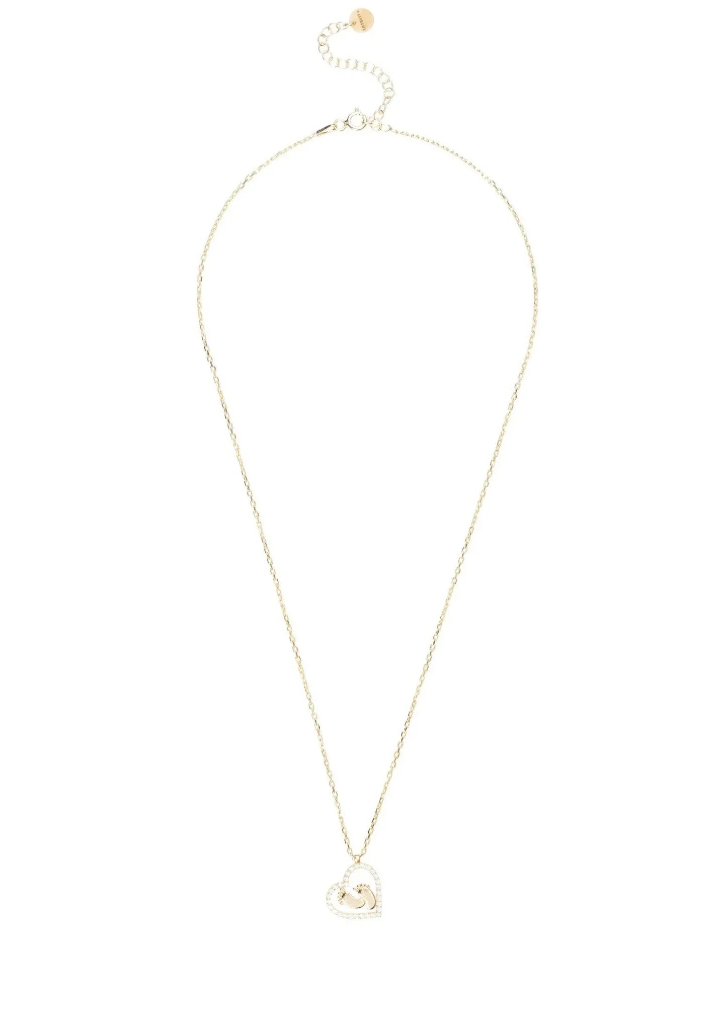 Heart Mum Pendant Necklace Gold - LATELITA Necklaces