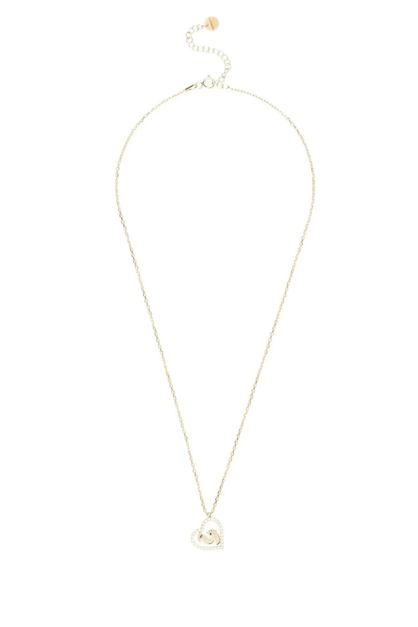 Heart Mum Pendant Necklace Gold - LATELITA Necklaces