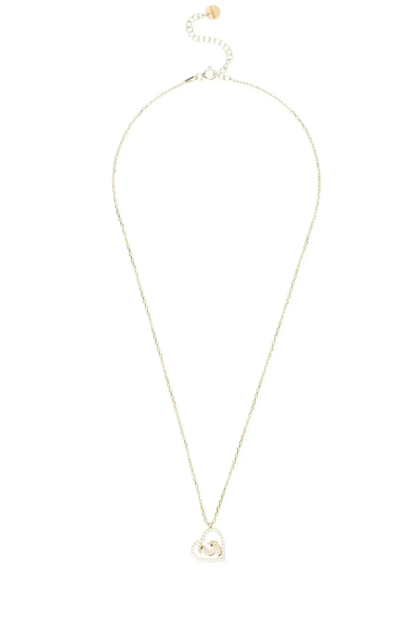 Heart Mum Pendant Necklace Gold - LATELITA Necklaces