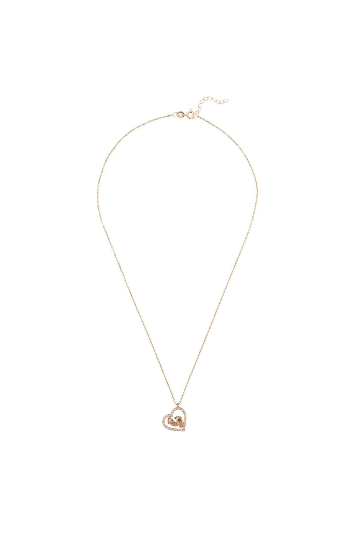 Heart Mum Pendant Necklace Rosegold - LATELITA Necklaces