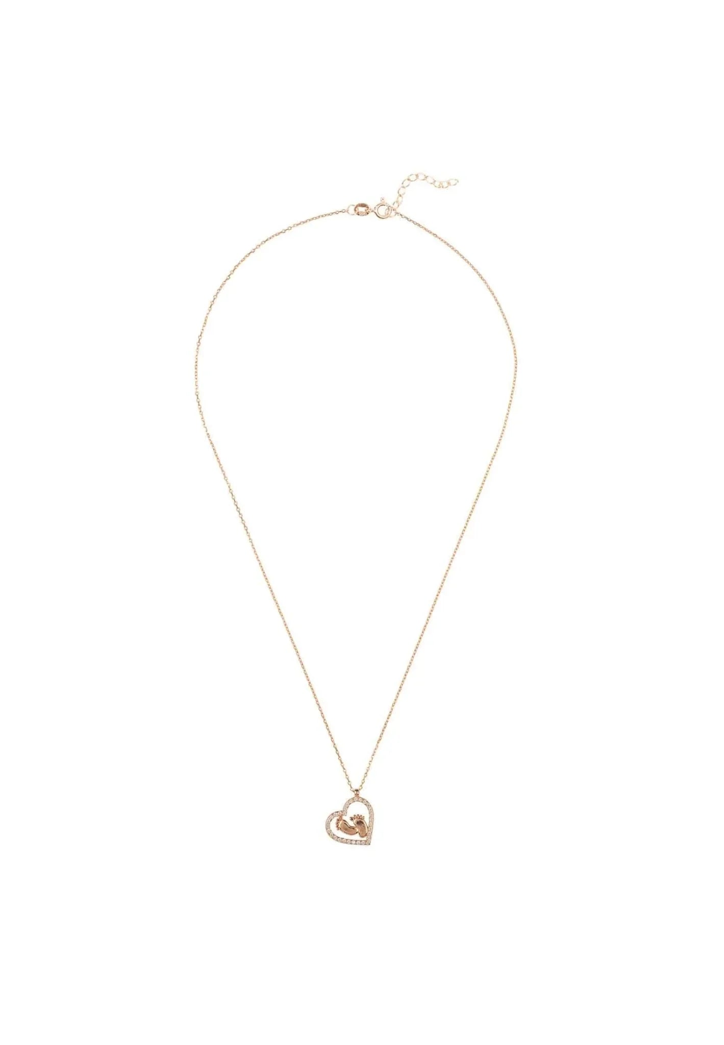 Heart Mum Pendant Necklace Rosegold - LATELITA Necklaces