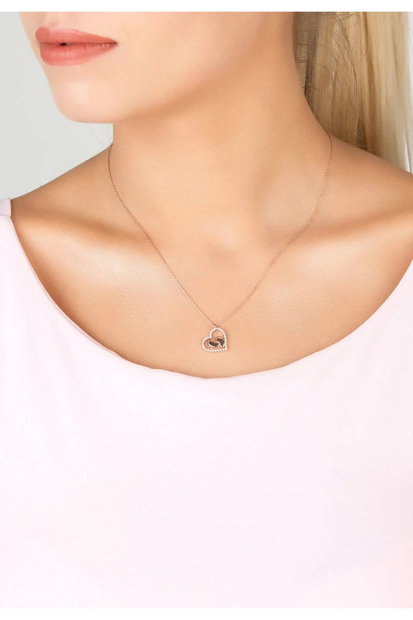 Heart Mum Pendant Necklace Silver - LATELITA Necklaces