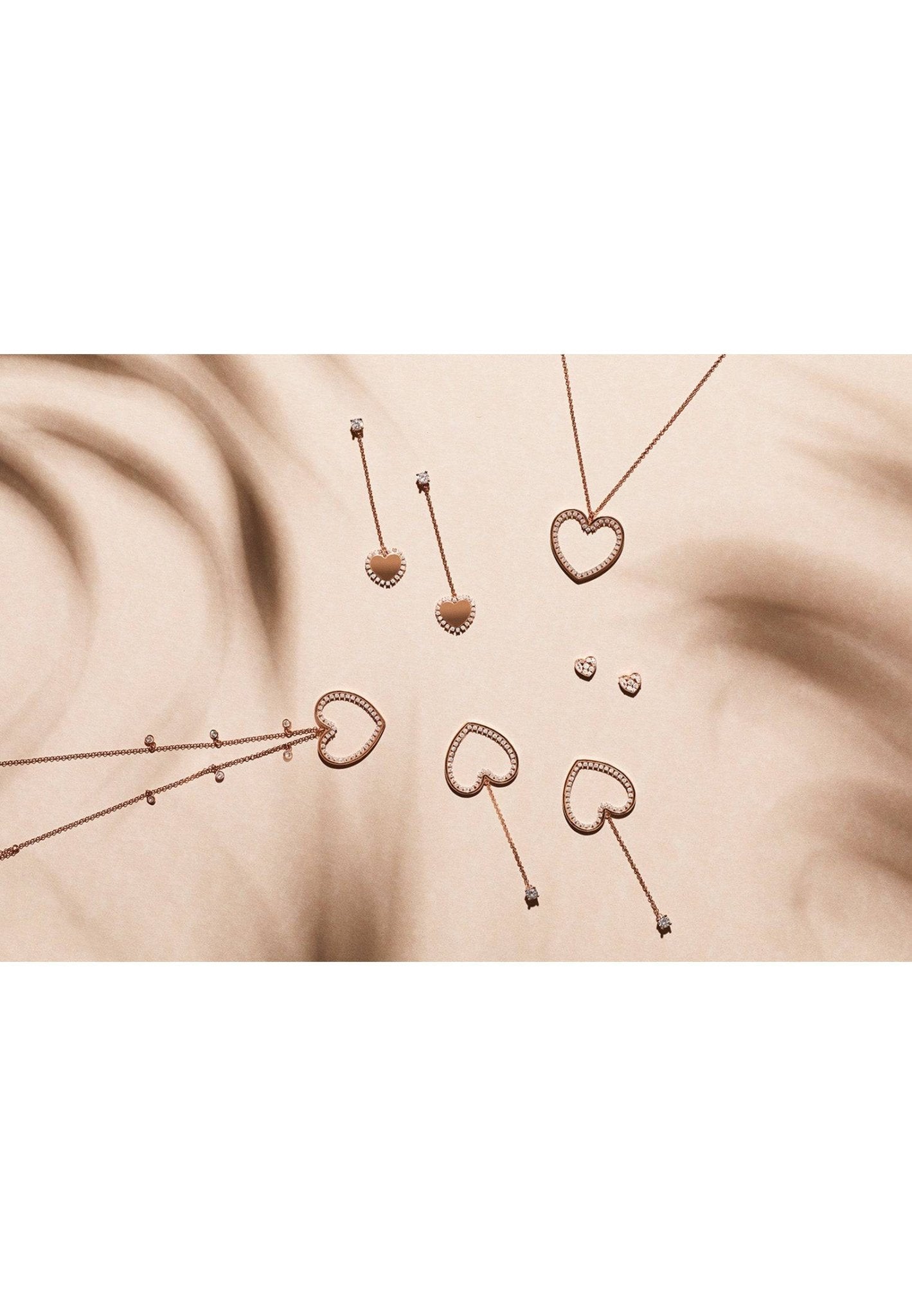 Heart Sparkling Stud Earrings Silver - LATELITA Earrings