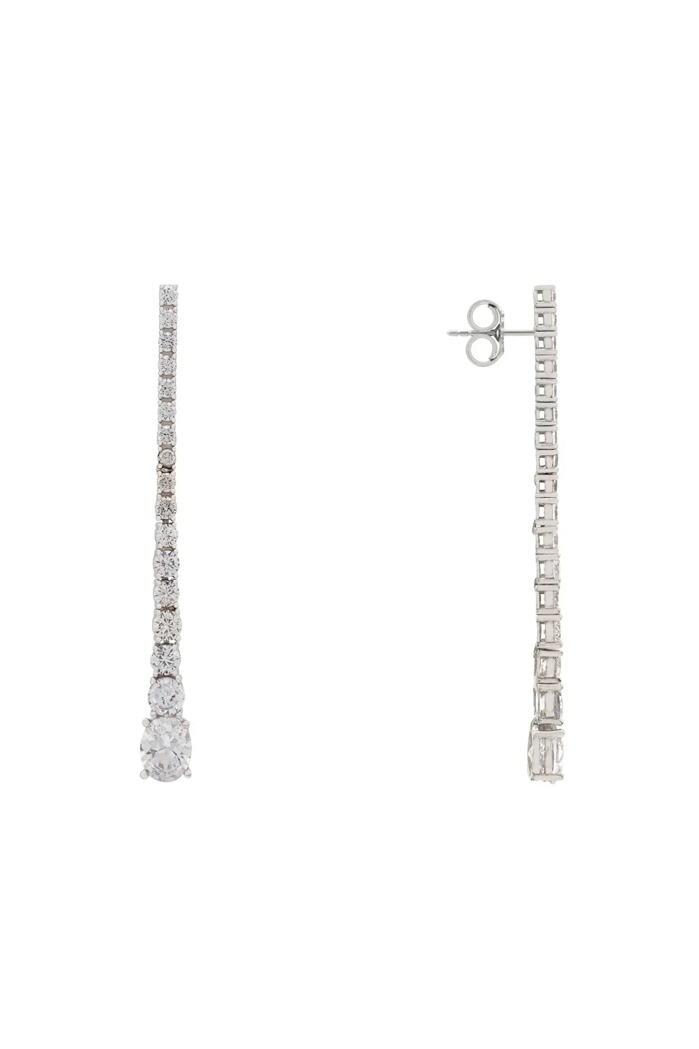 Hollywood Drop Earrings Silver - LATELITA Earrings