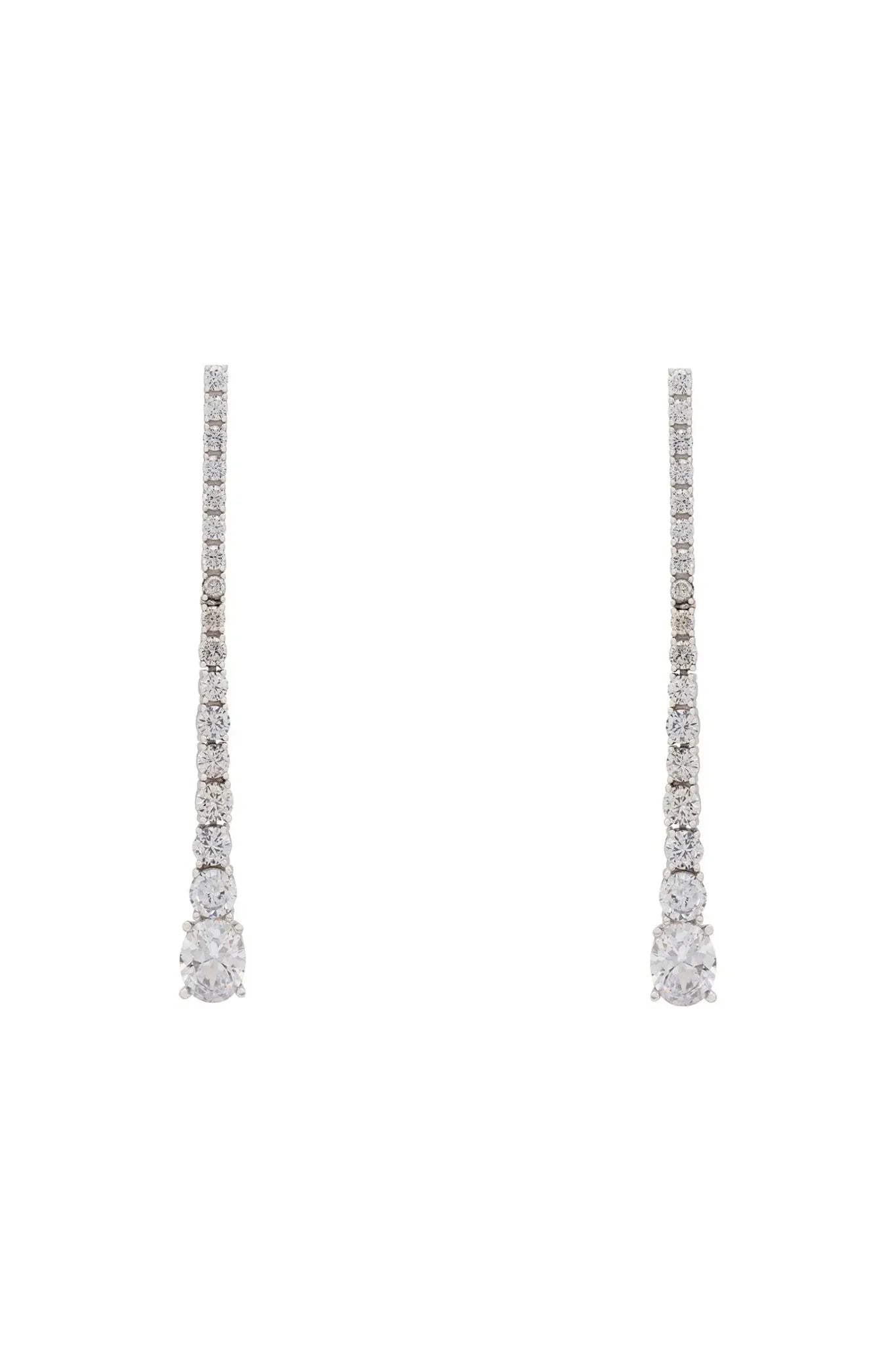 Hollywood Drop Earrings Silver - LATELITA Earrings