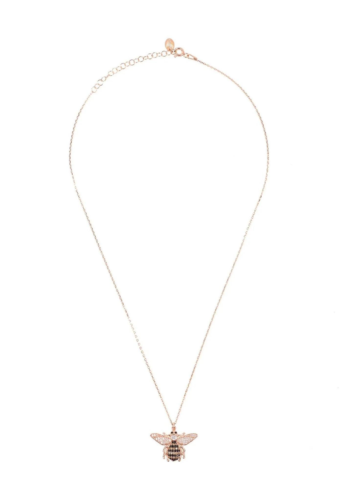 Honey Bee Pendant Necklace Rosegold - LATELITA Necklaces