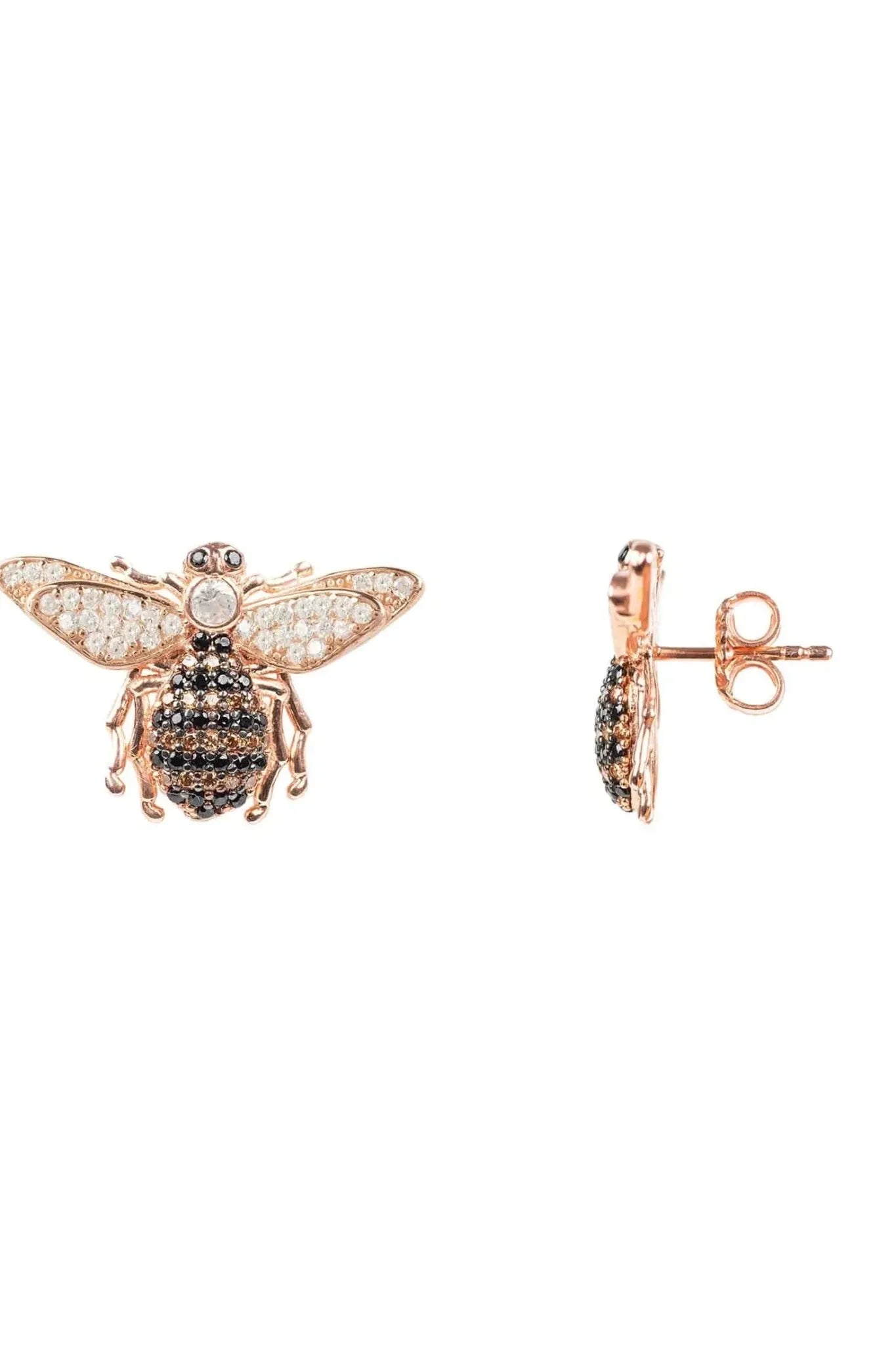 Honey Bee Stud Earrings Rosegold - LATELITA Earrings