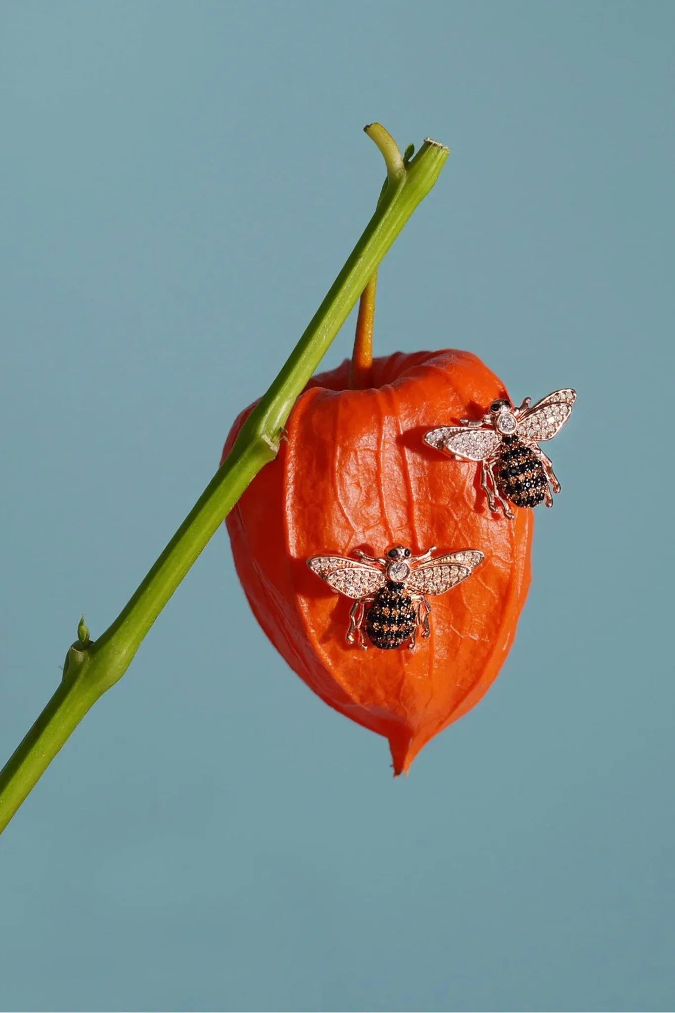 Honey Bee Stud Earrings Rosegold - LATELITA Earrings