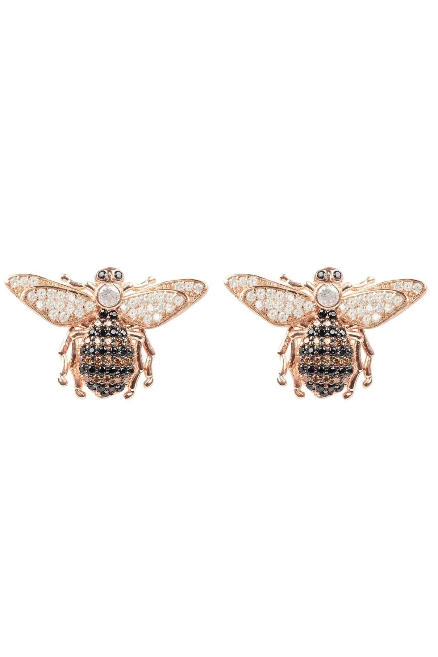 Honey Bee Stud Earrings Rosegold - LATELITA Earrings