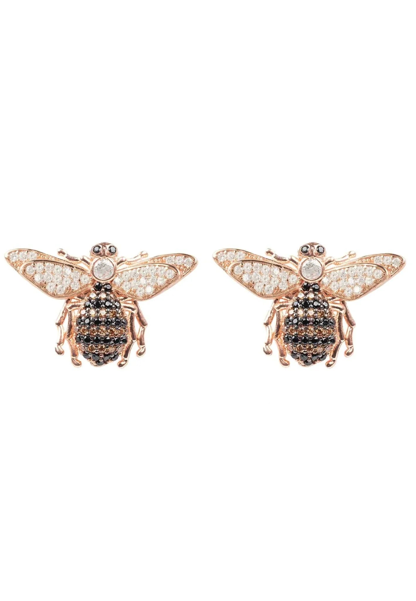 Honey Bee Stud Earrings Rosegold - LATELITA Earrings