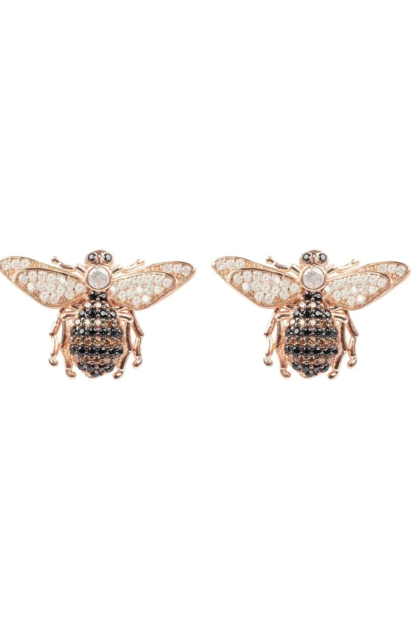 Honey Bee Stud Earrings Rosegold - LATELITA Earrings