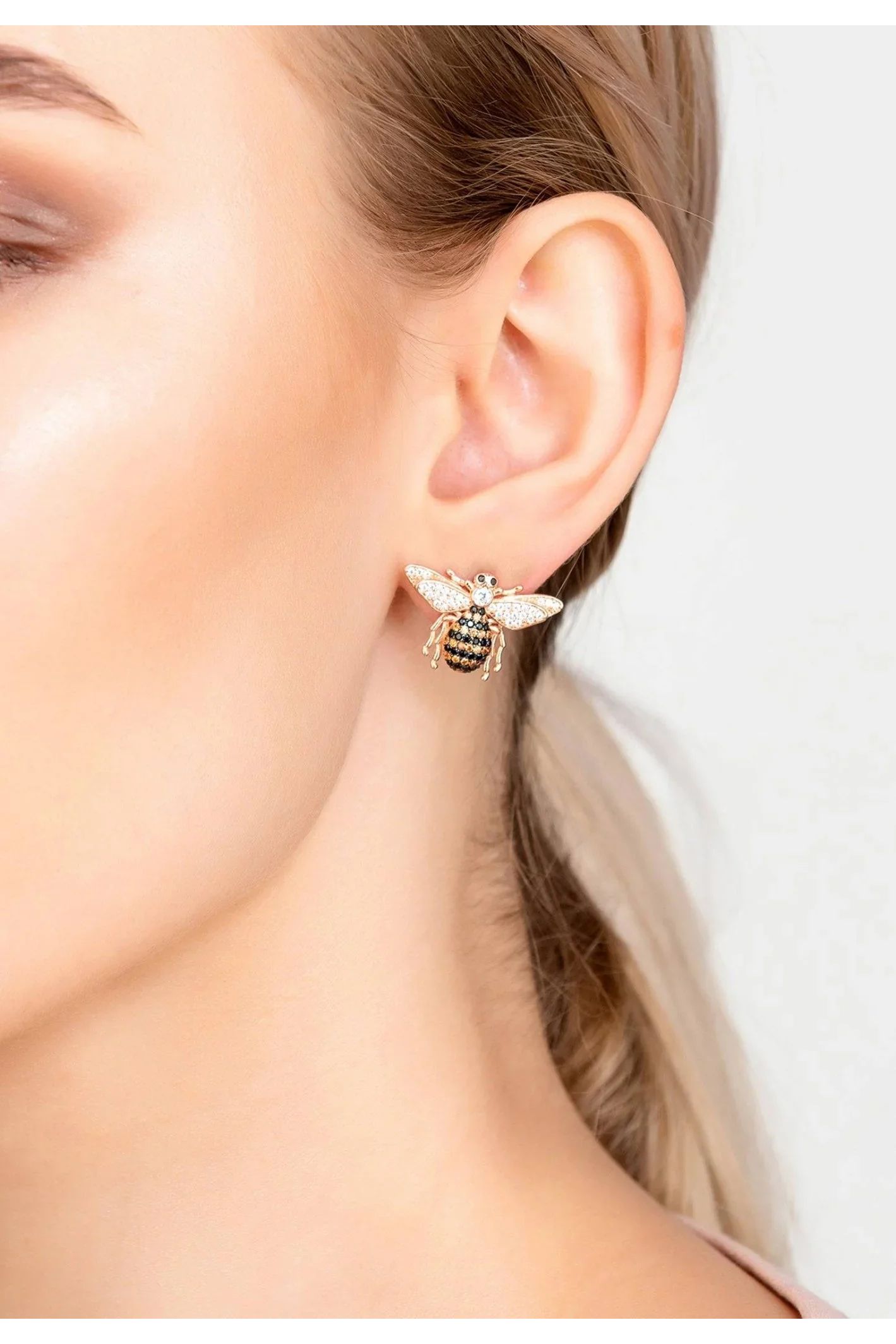 Honey Bee Stud Earrings Rosegold - LATELITA Earrings